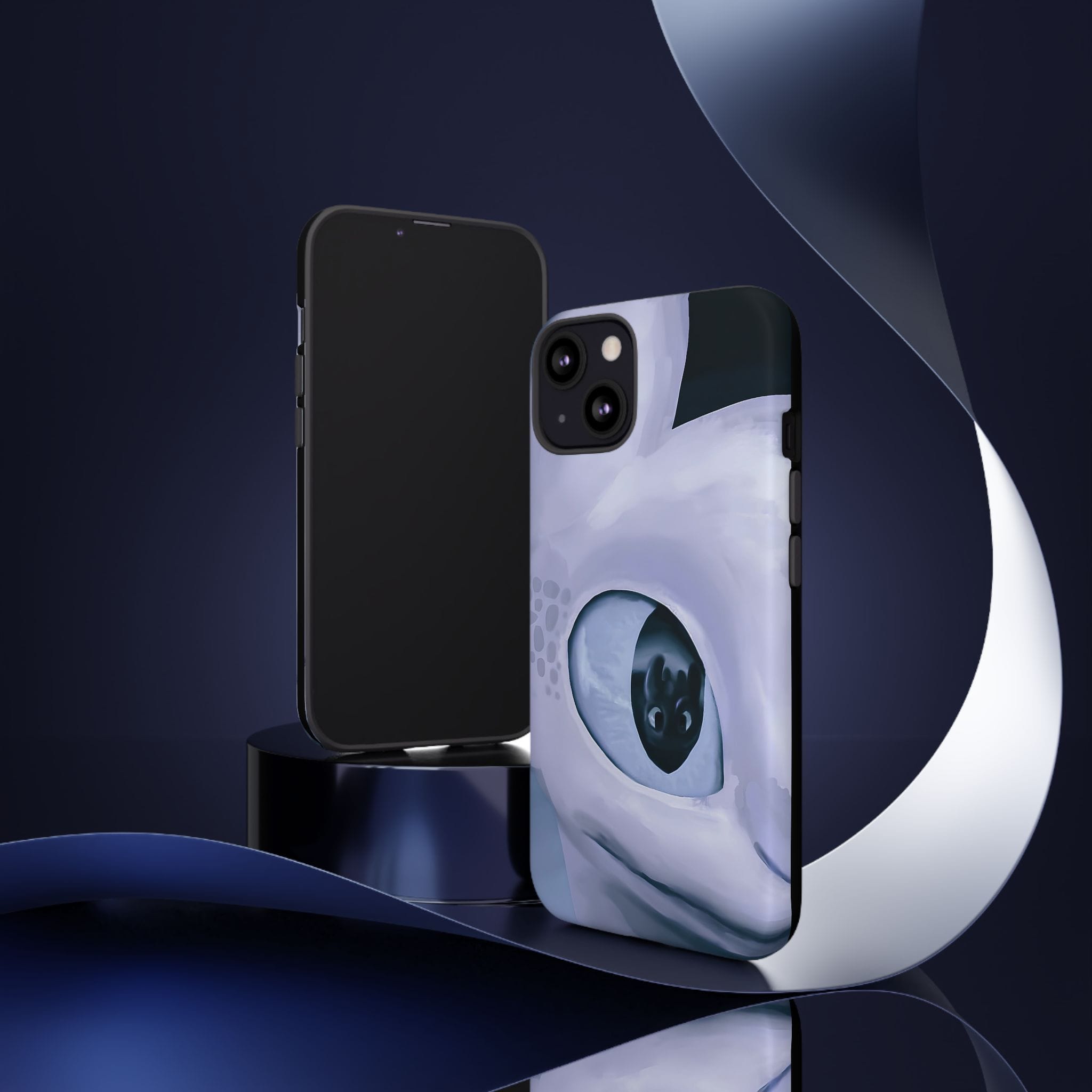 HTTYD: Light Fury in Love Inspired Tough Cases - Valentine's Day Couple Gifts - slim fit case mockup