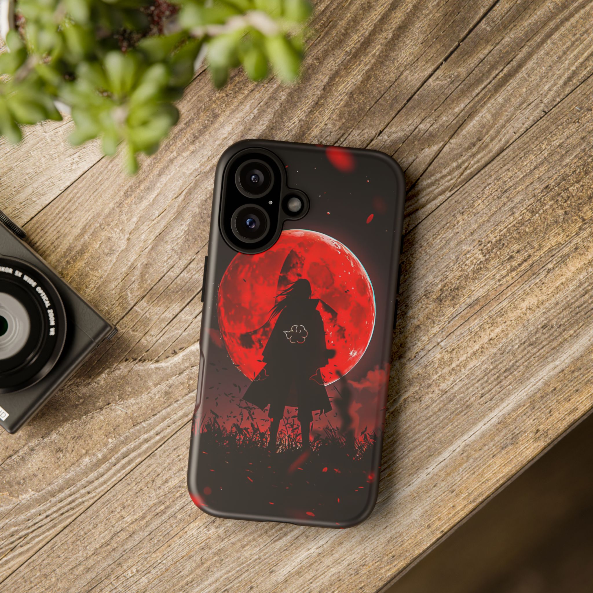 Itachi Red Moon Anime Inspired Tough Phone Cases - stylish phone case option