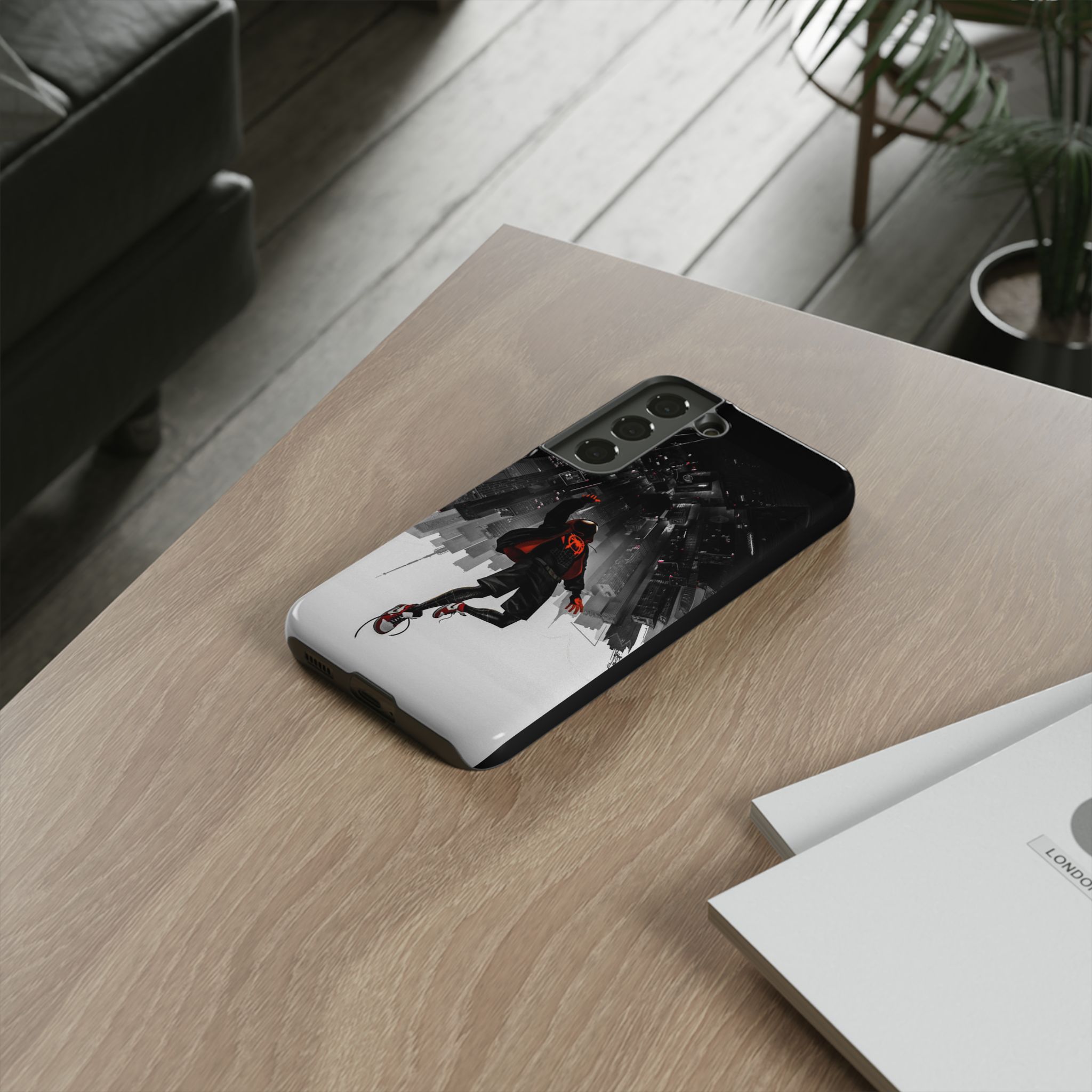 Mile Morale Spider Inspired Tough Cases - vibrant case design view