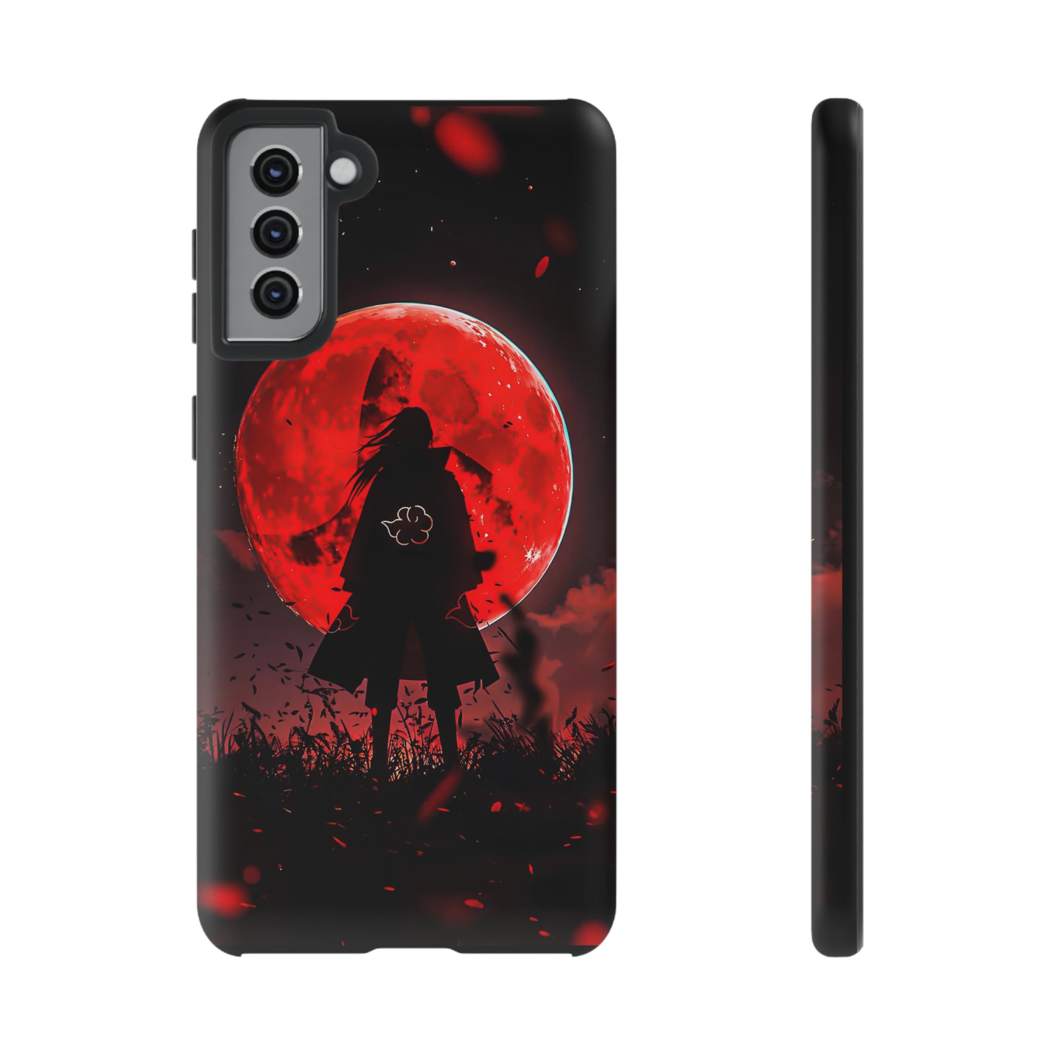 Itachi Red Moon Anime Inspired Tough Phone Cases - artistic case front