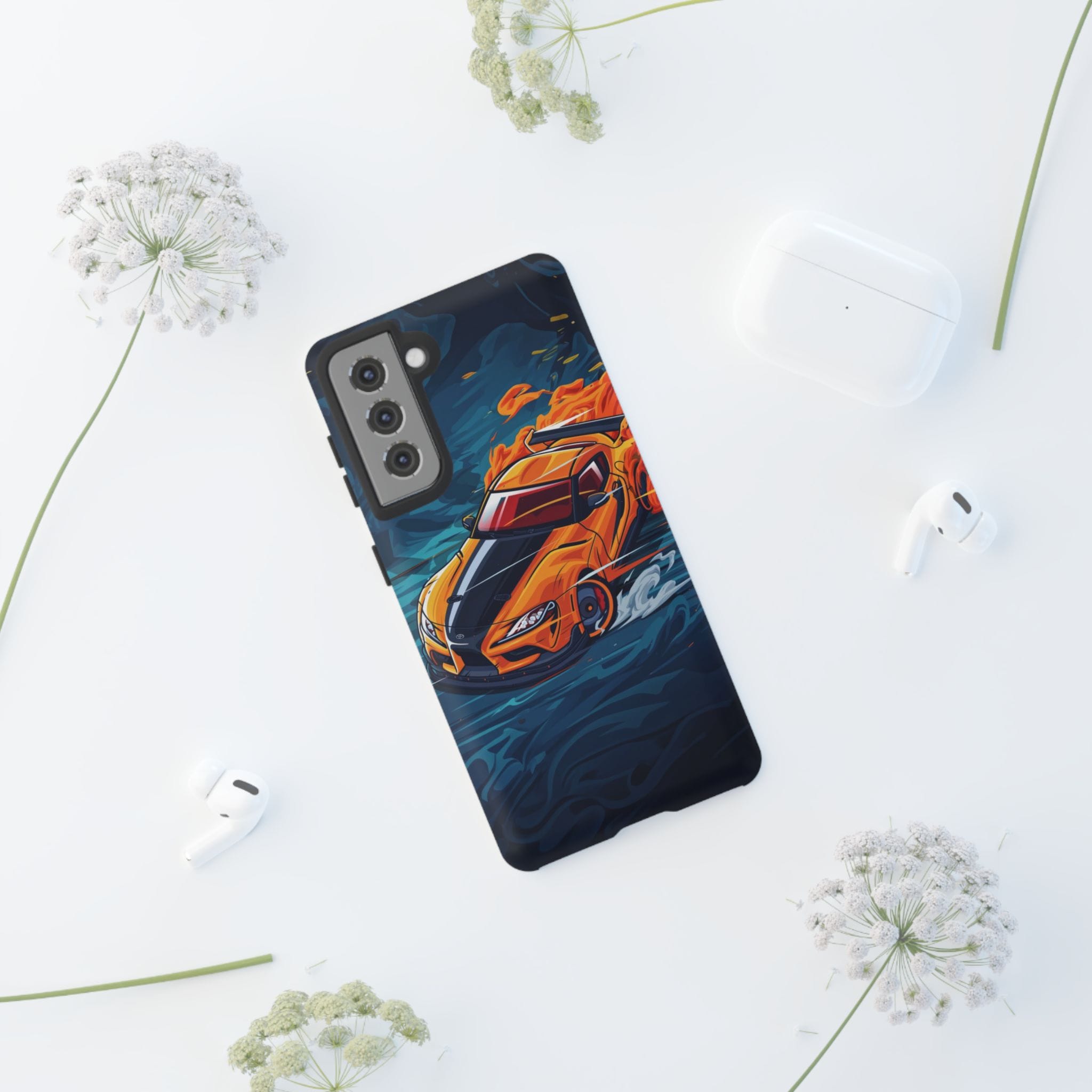 Car Lover Supra Inspired Tough Cases - graphic design phone case