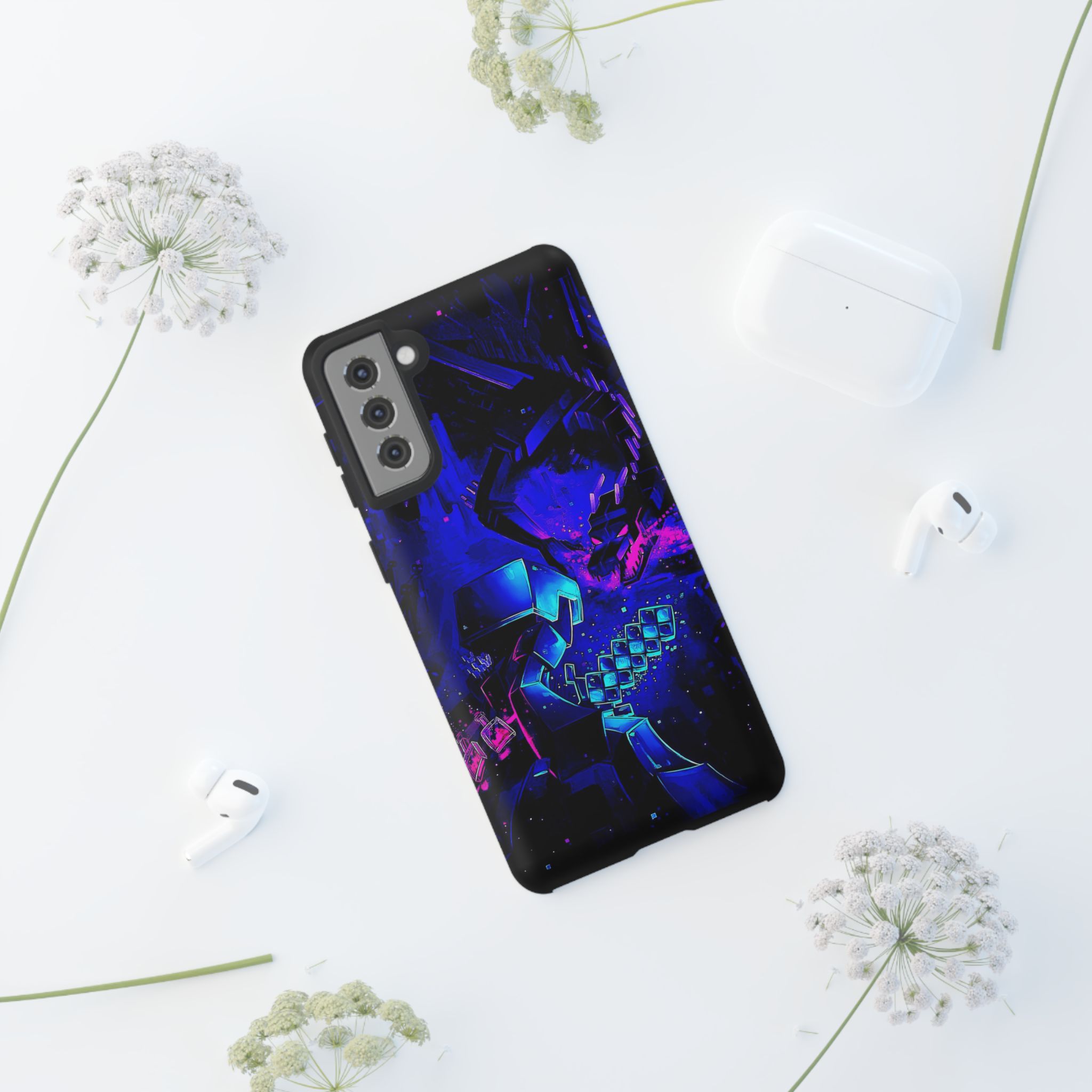Minecraft End Dragon Fight Inspired Tough Cases - phone case for all models