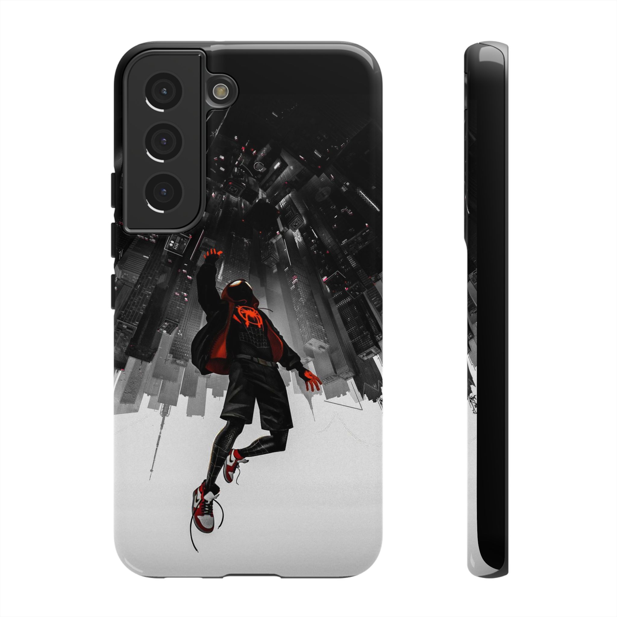 Mile Morale Spider Inspired Tough Cases - detailed case artwork