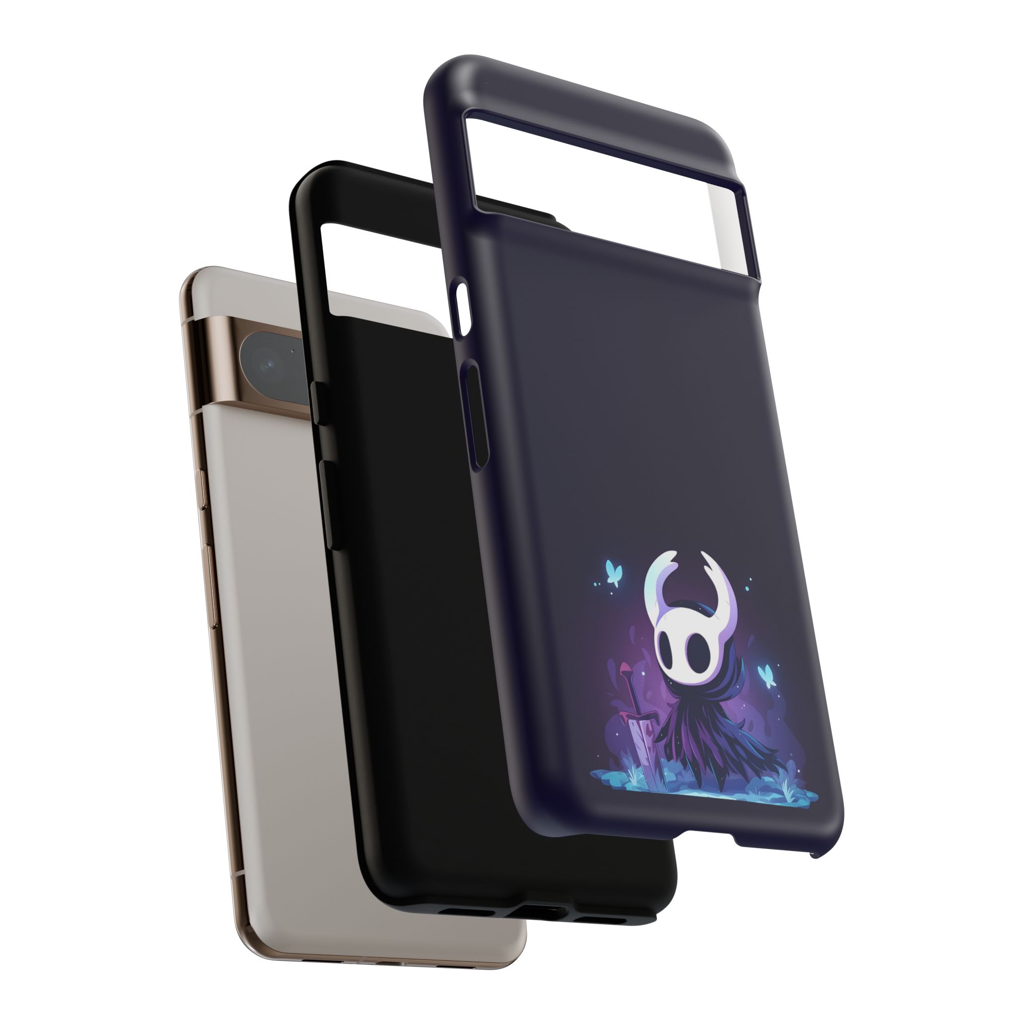 Hollow Knight Glowing Inspired Phone Cases - slim fit case mockup
