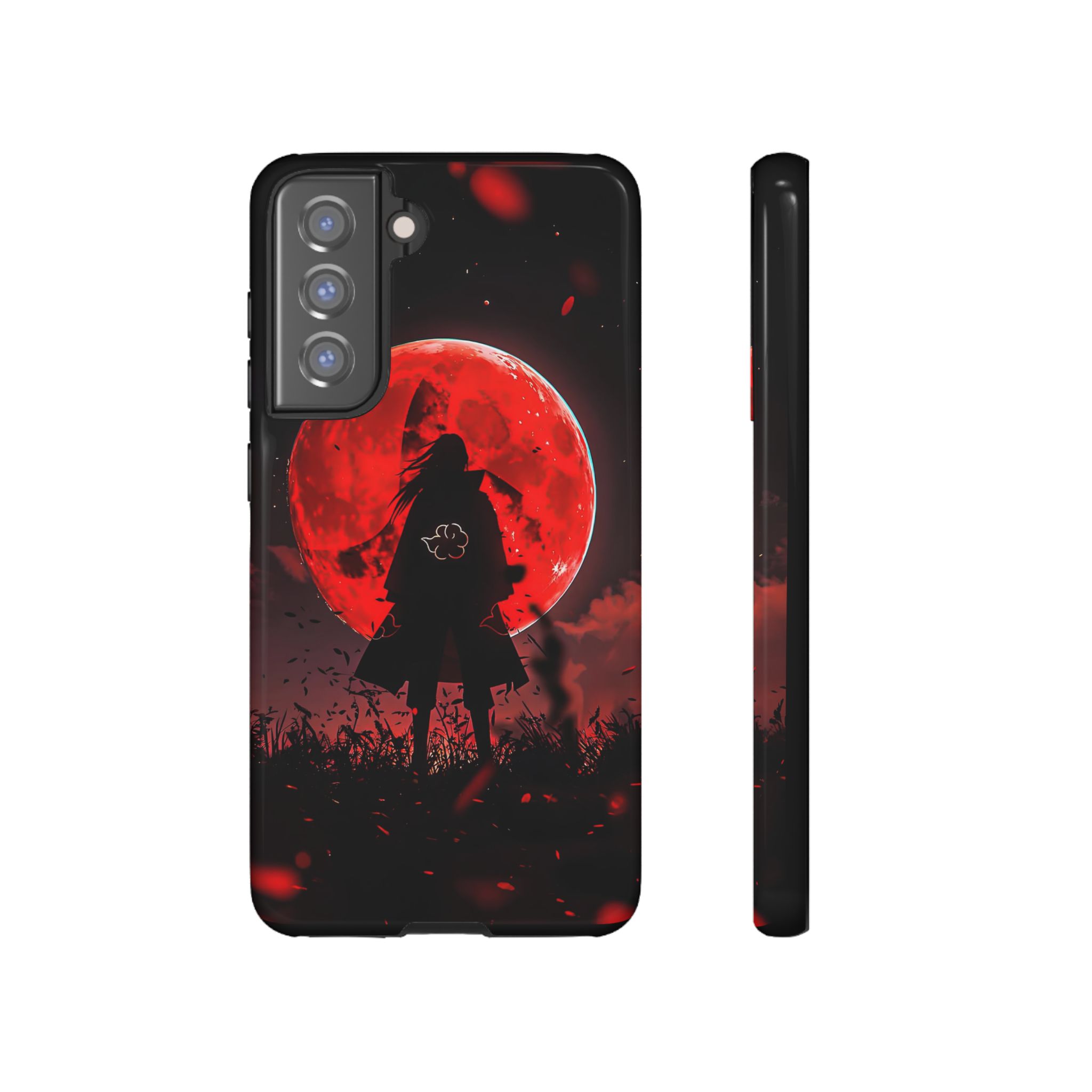 Itachi Red Moon Anime Inspired Tough Phone Cases - protective case mockup