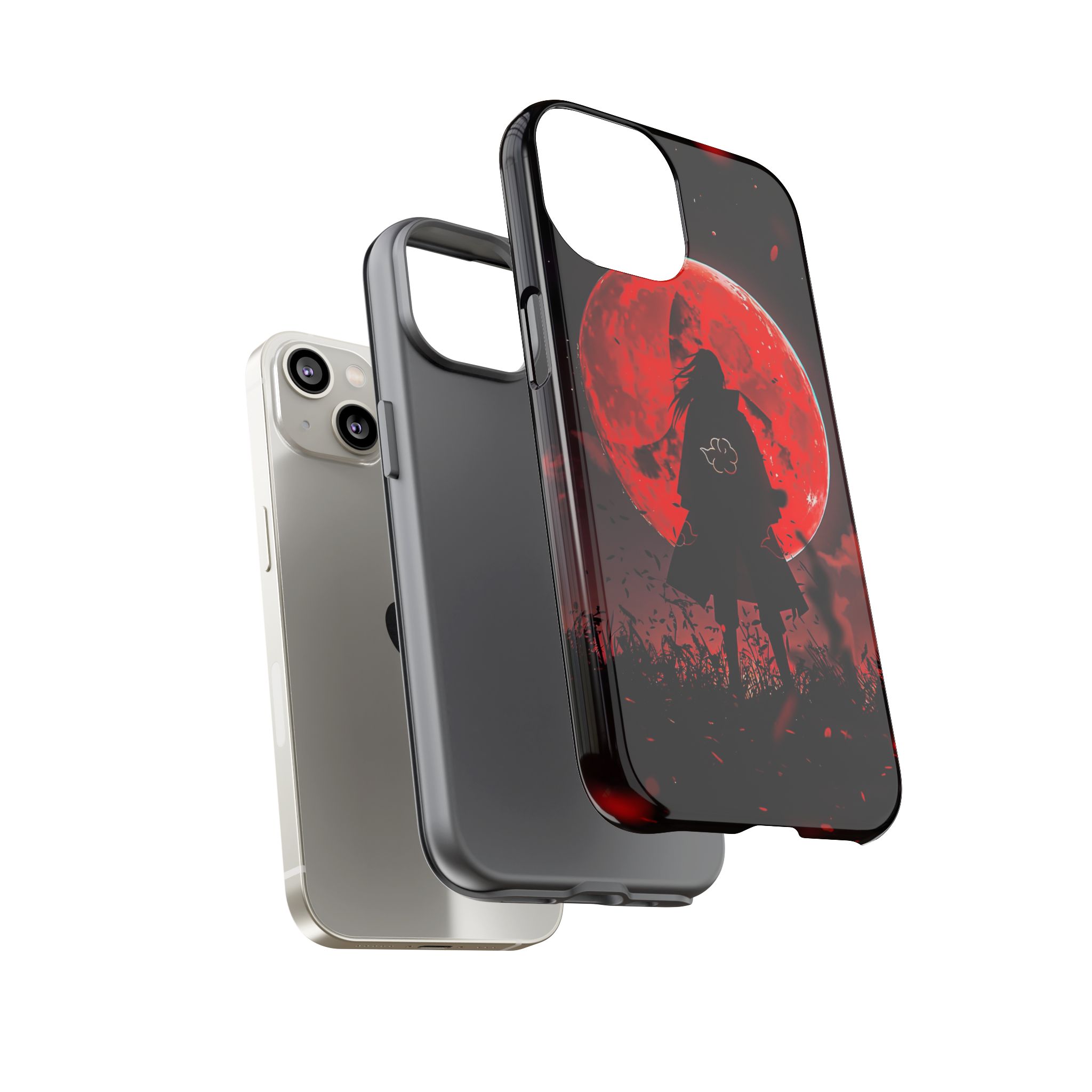 Itachi Red Moon Anime Inspired Tough Phone Cases - custom printed case