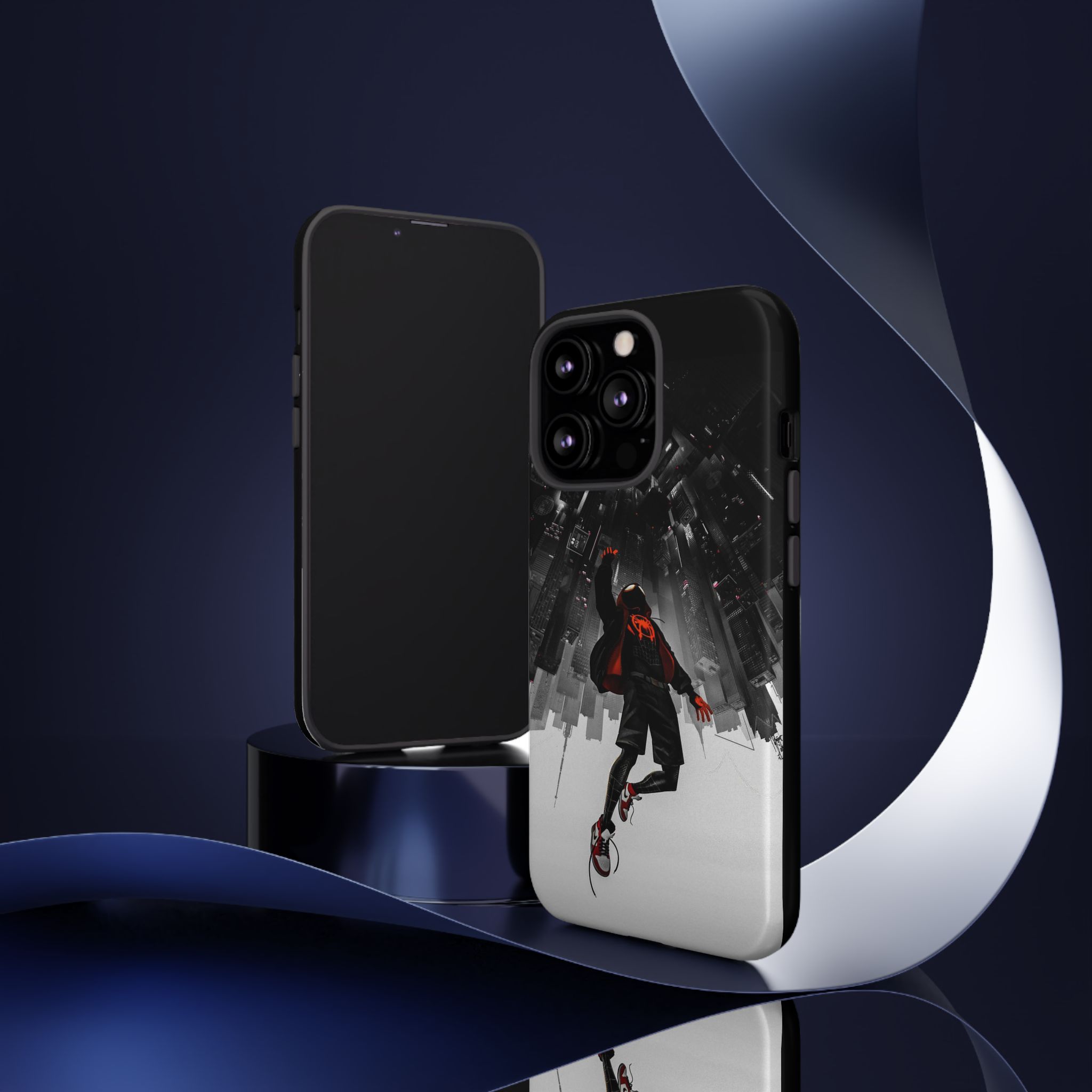 Mile Morale Spider Inspired Tough Cases - protective case design