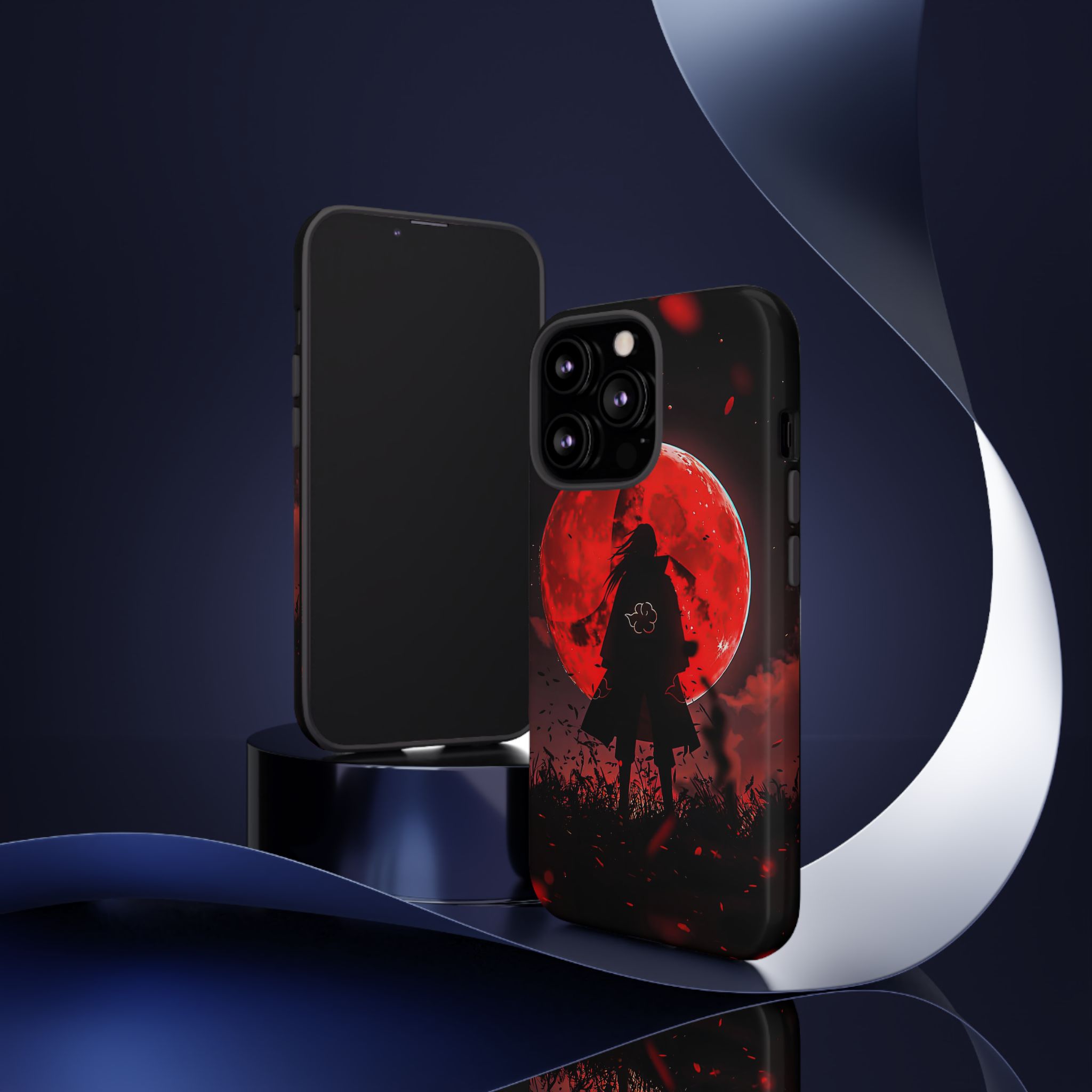 Itachi Red Moon Anime Inspired Tough Phone Cases - stylish phone case option
