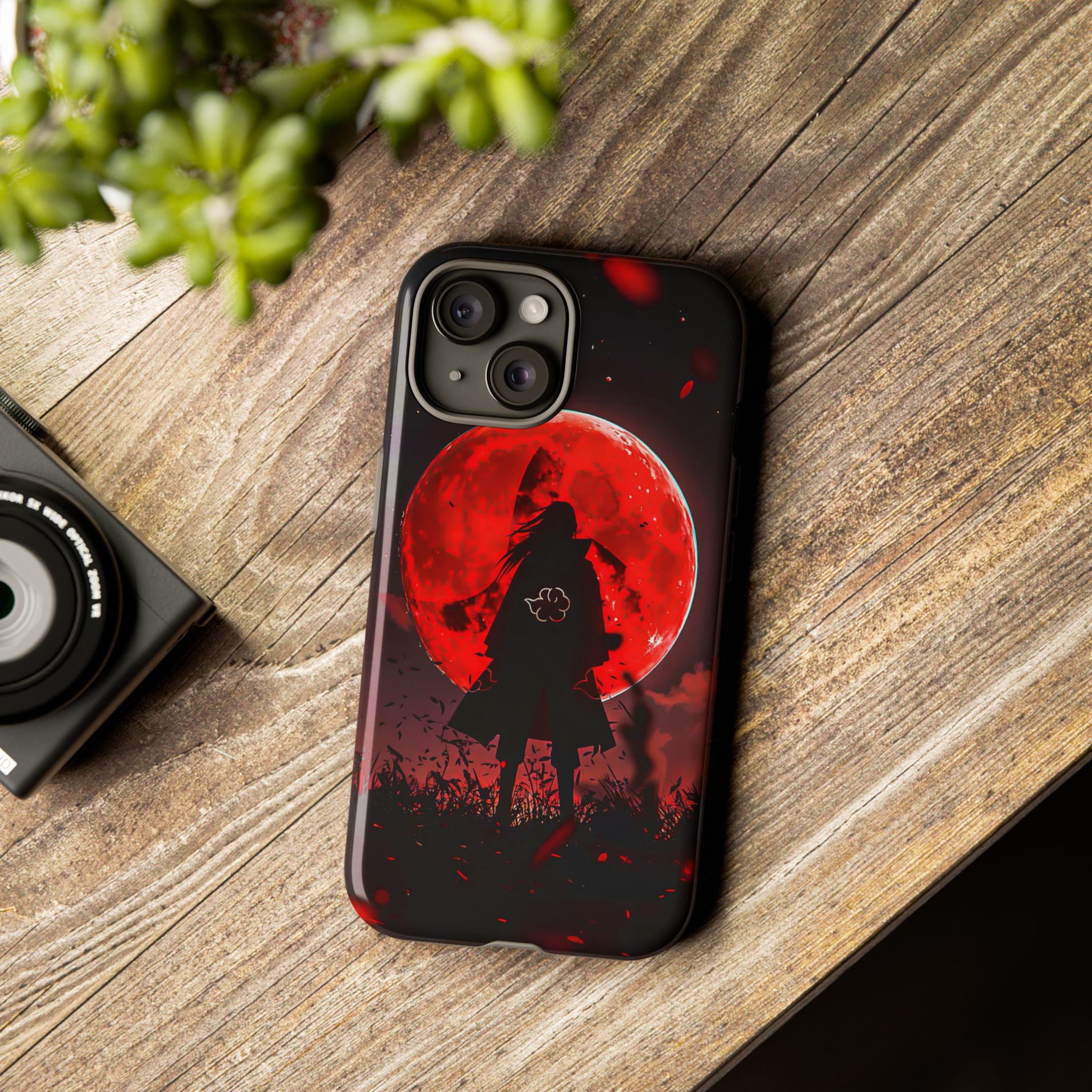 Itachi Red Moon Anime Inspired Tough Phone Cases - case with unique artwork