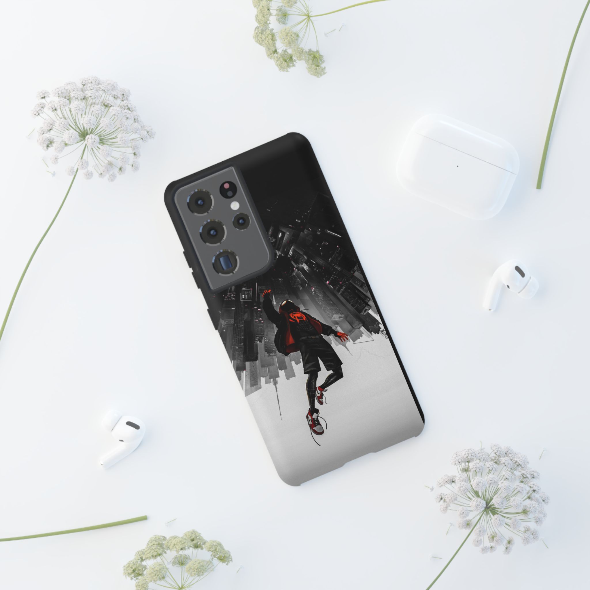 Mile Morale Spider Inspired Tough Cases - graphic design phone case