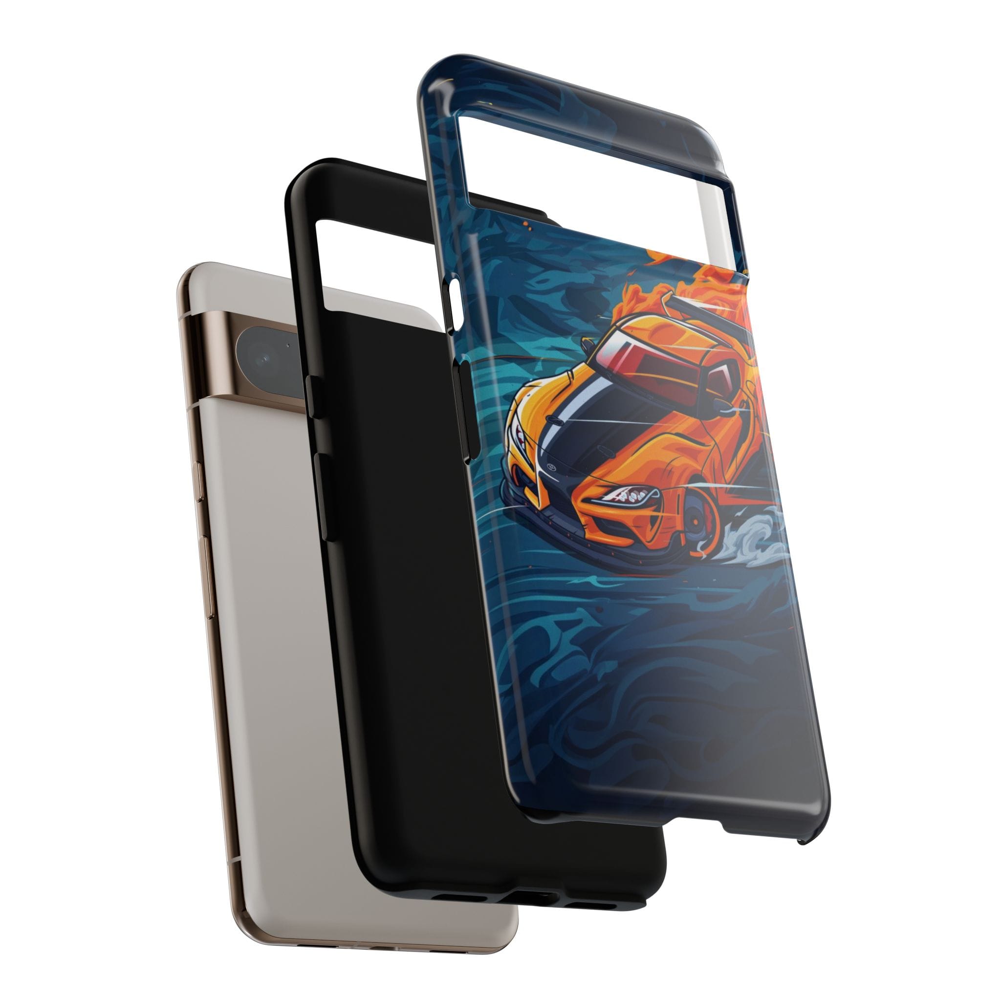 Car Lover Supra Inspired Tough Cases - vibrant case design view