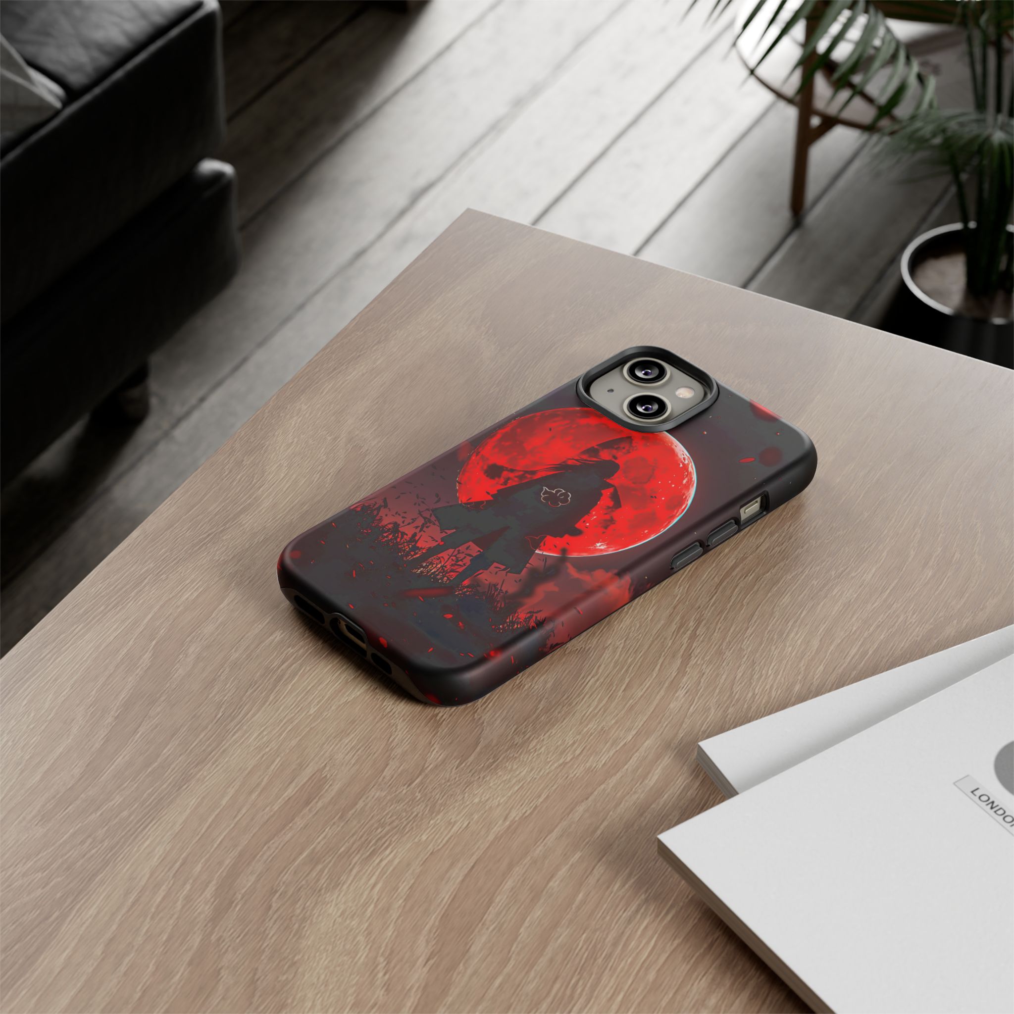 Itachi Red Moon Anime Inspired Tough Phone Cases - phone case for all models
