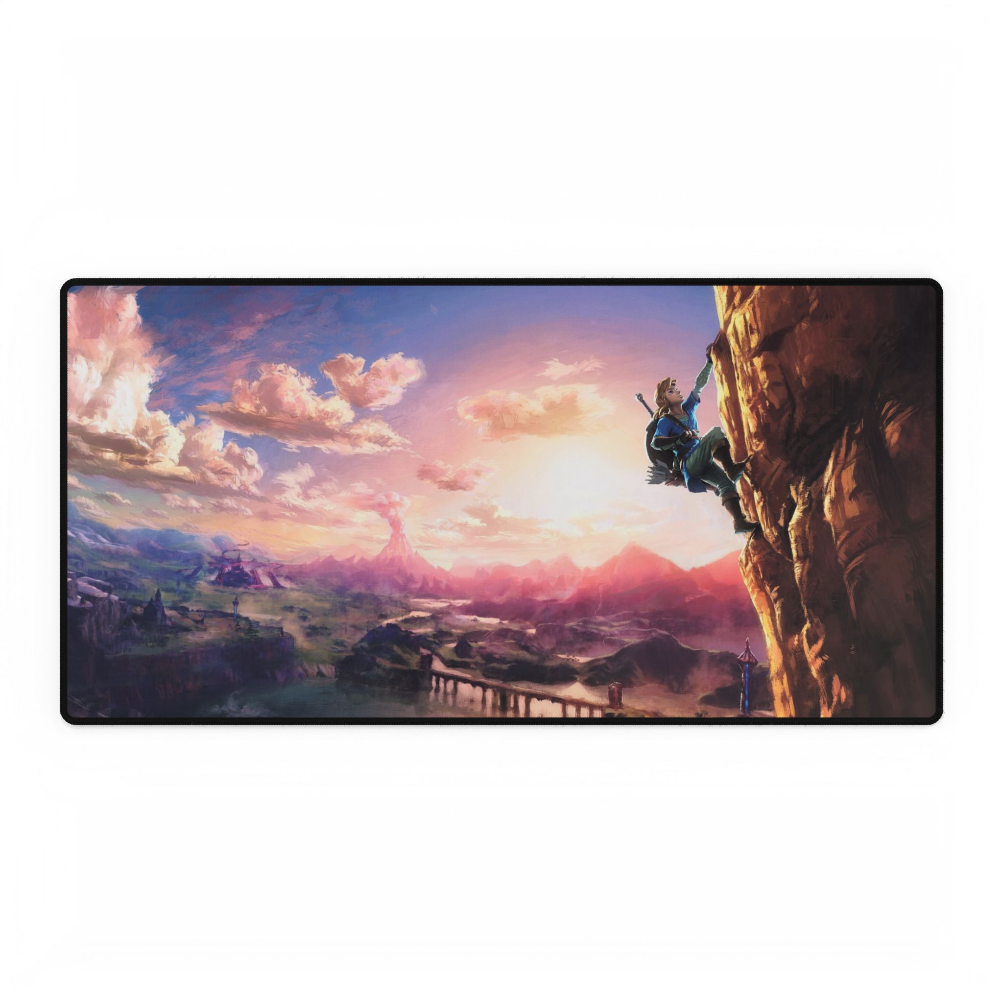 Close-up of Legenda Inspired Gaming Desk Mat design