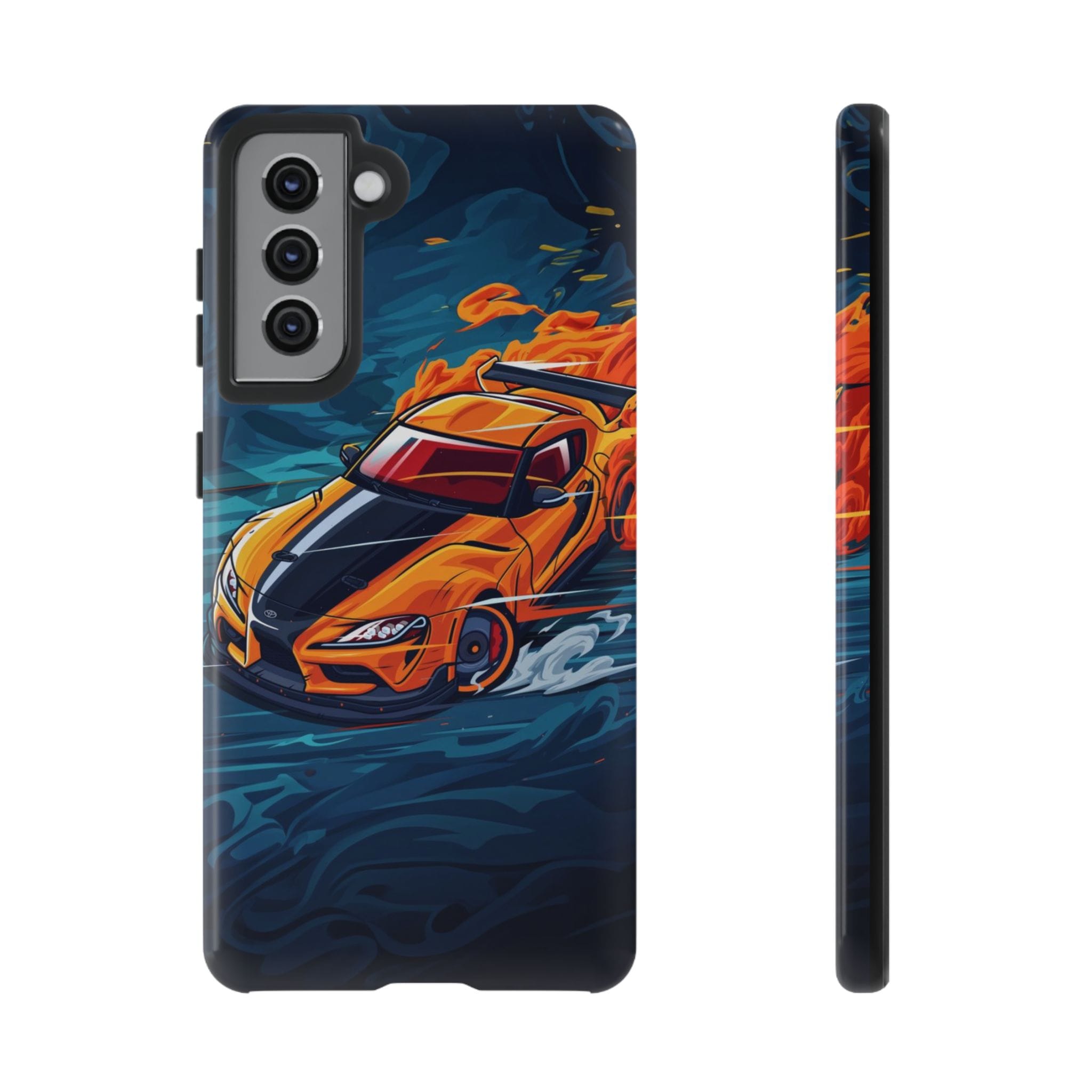 Car Lover Supra Inspired Tough Cases - case side view detail