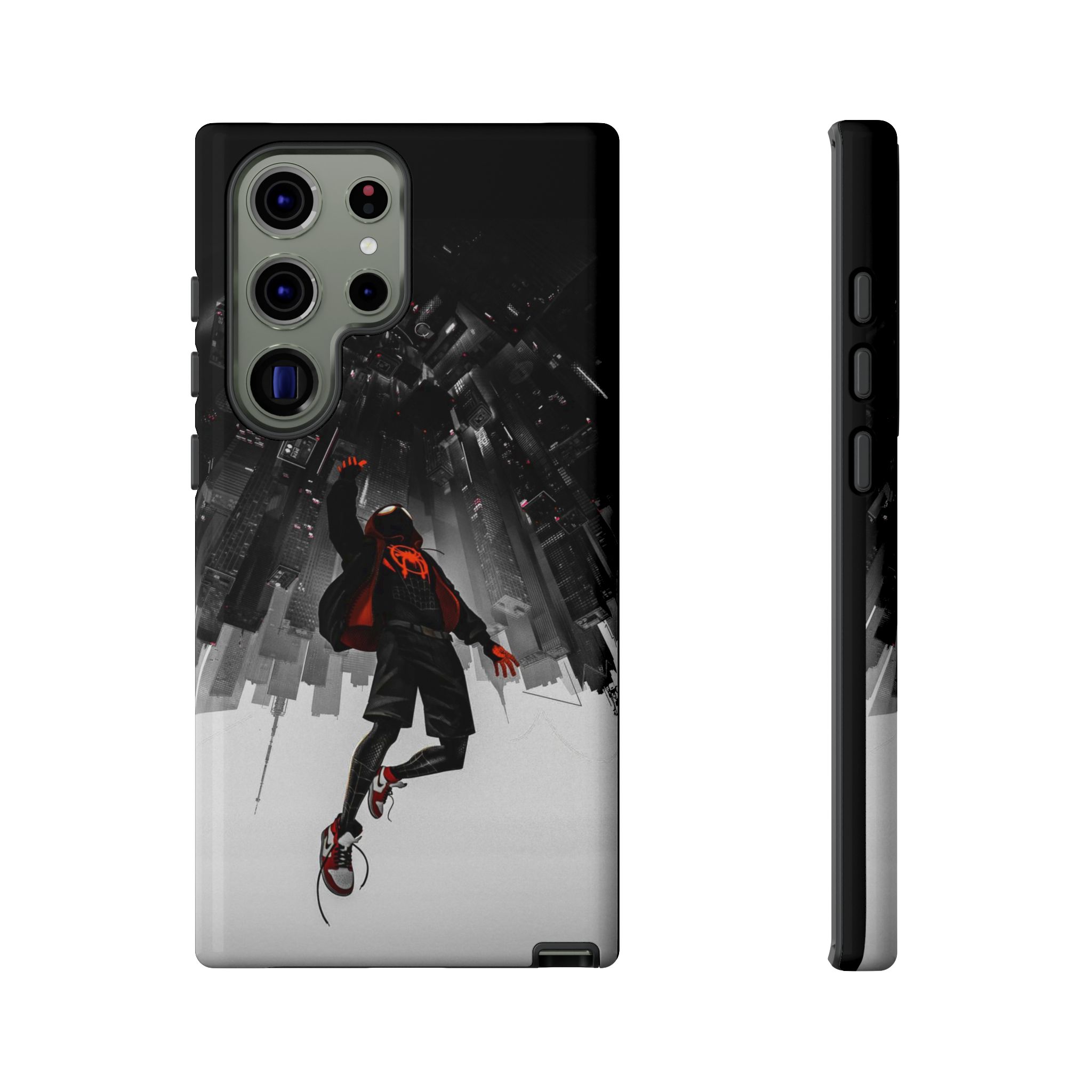 Mile Morale Spider Inspired Tough Cases - detailed case artwork