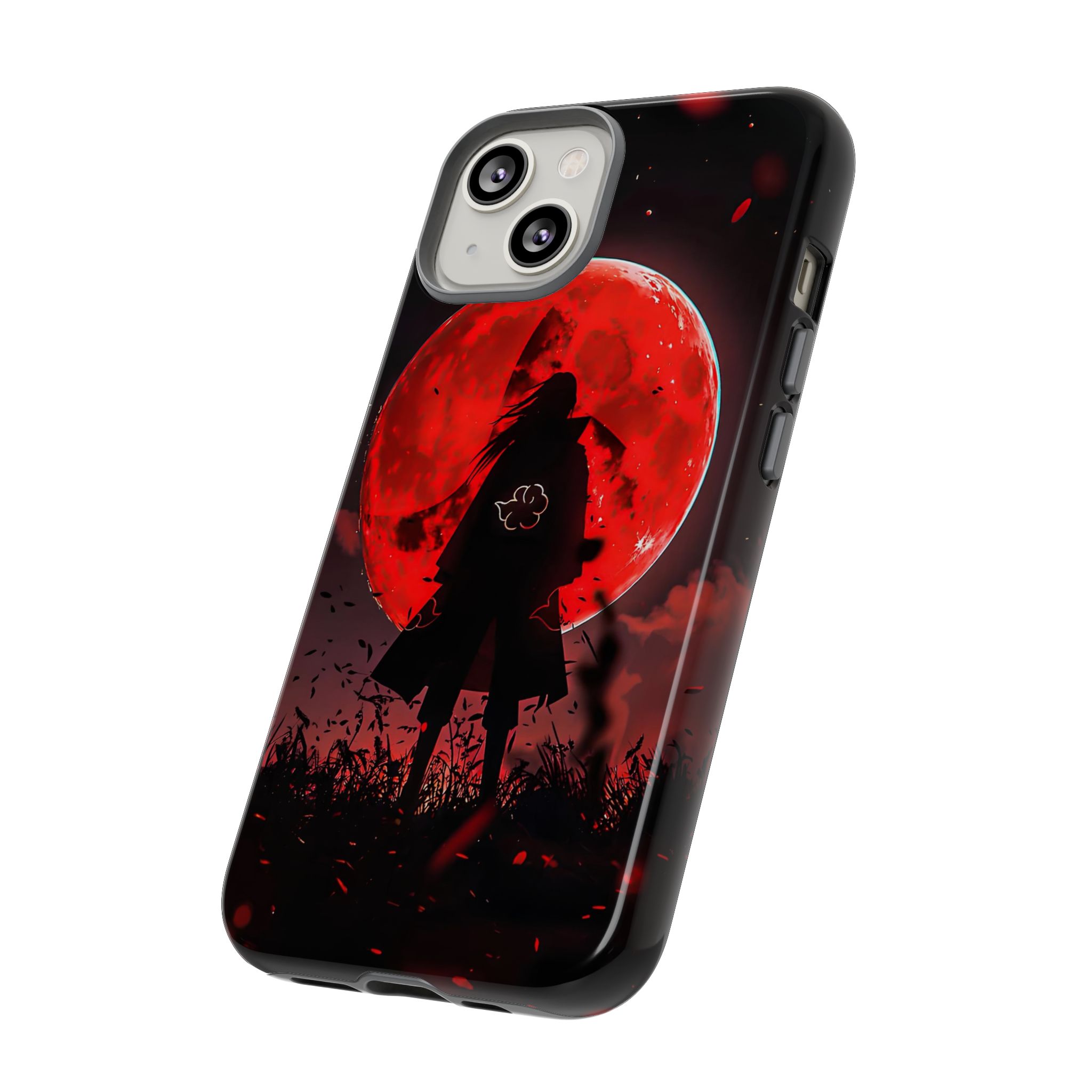 Itachi Red Moon Anime Inspired Tough Phone Cases - phone case rear design