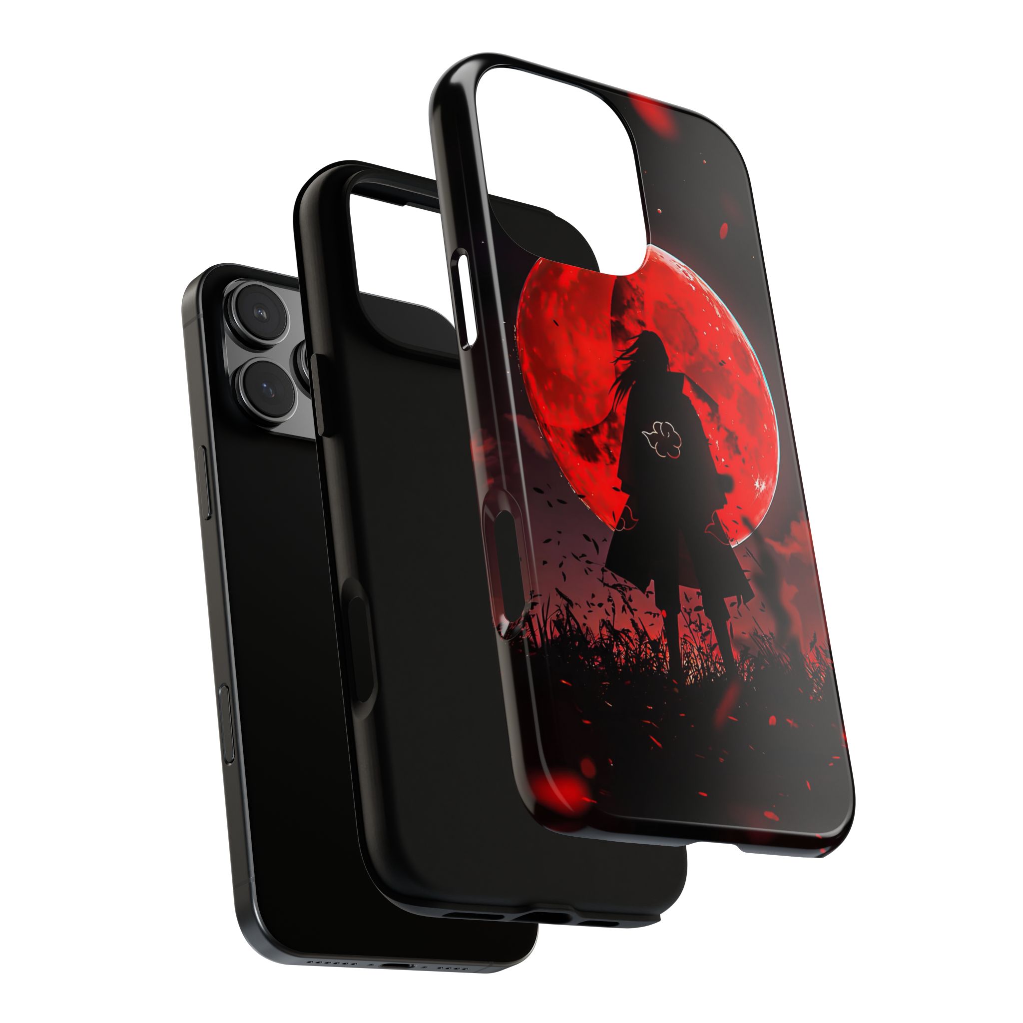 Itachi Red Moon Anime Inspired Tough Phone Cases - bold design phone case