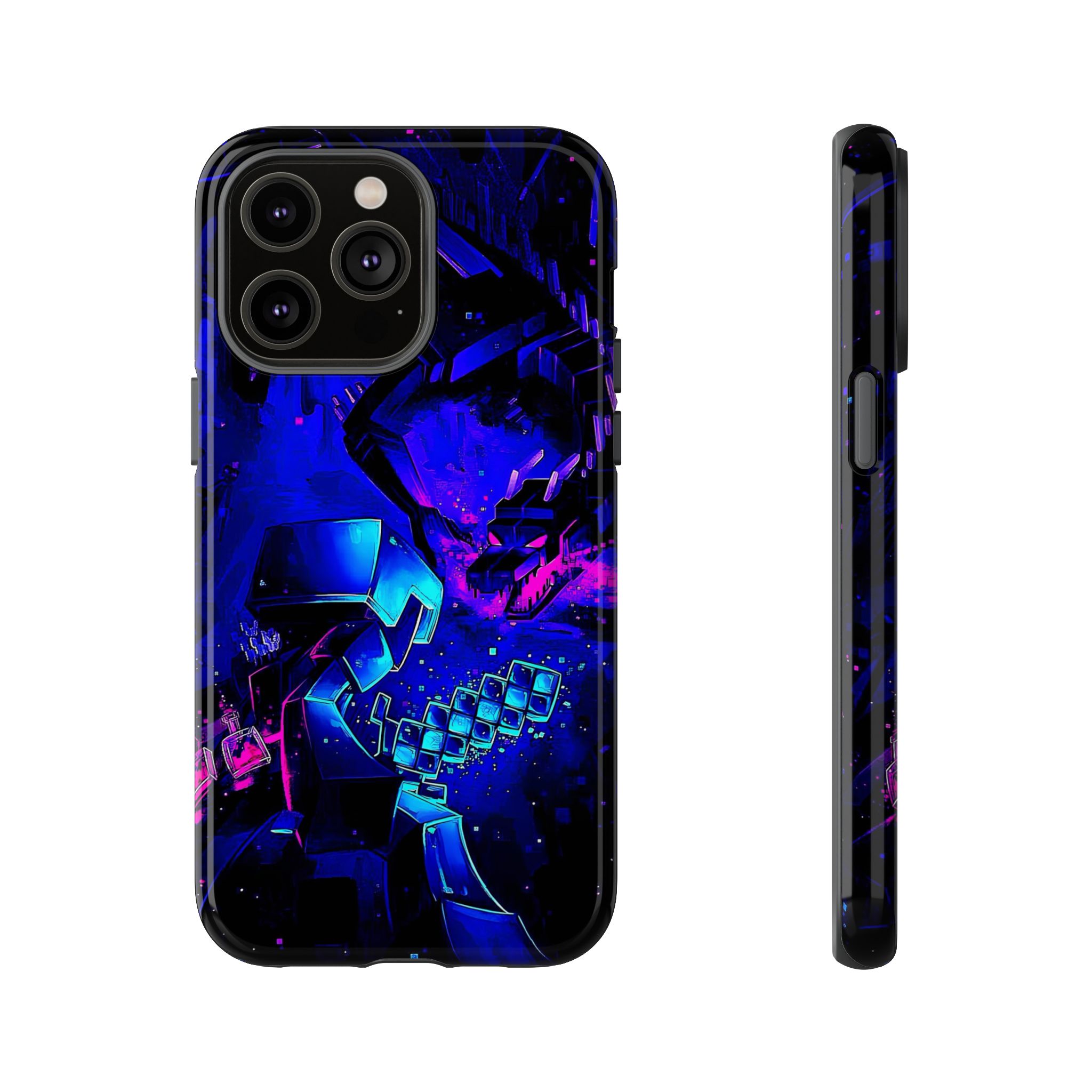 Minecraft End Dragon Fight Inspired Tough Cases - artistic case front