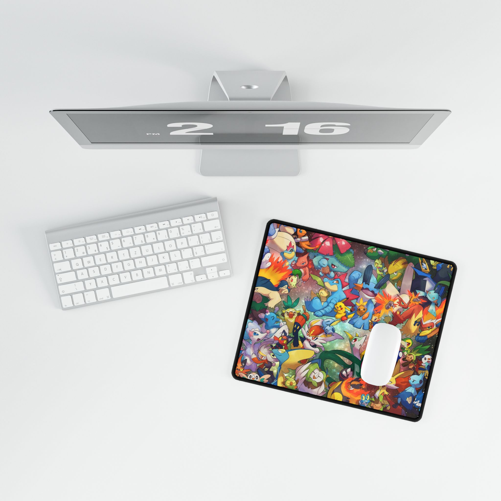 Pokemoon Collection Inspired Desk Mat | Gaming Mouse Pad | Poke Mouse Pad | Perfect Desk Accessory - slim fit case mockup