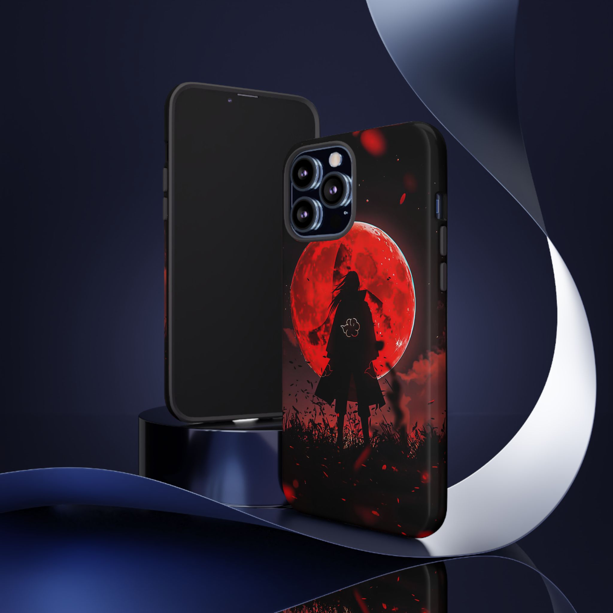 Itachi Red Moon Anime Inspired Tough Phone Cases - shock absorbing case