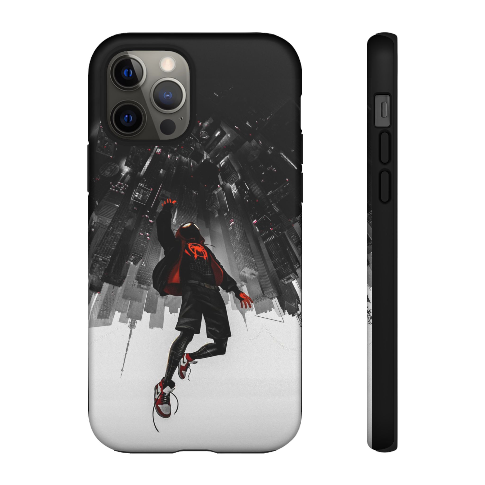 Mile Morale Spider Inspired Tough Cases - graphic design phone case