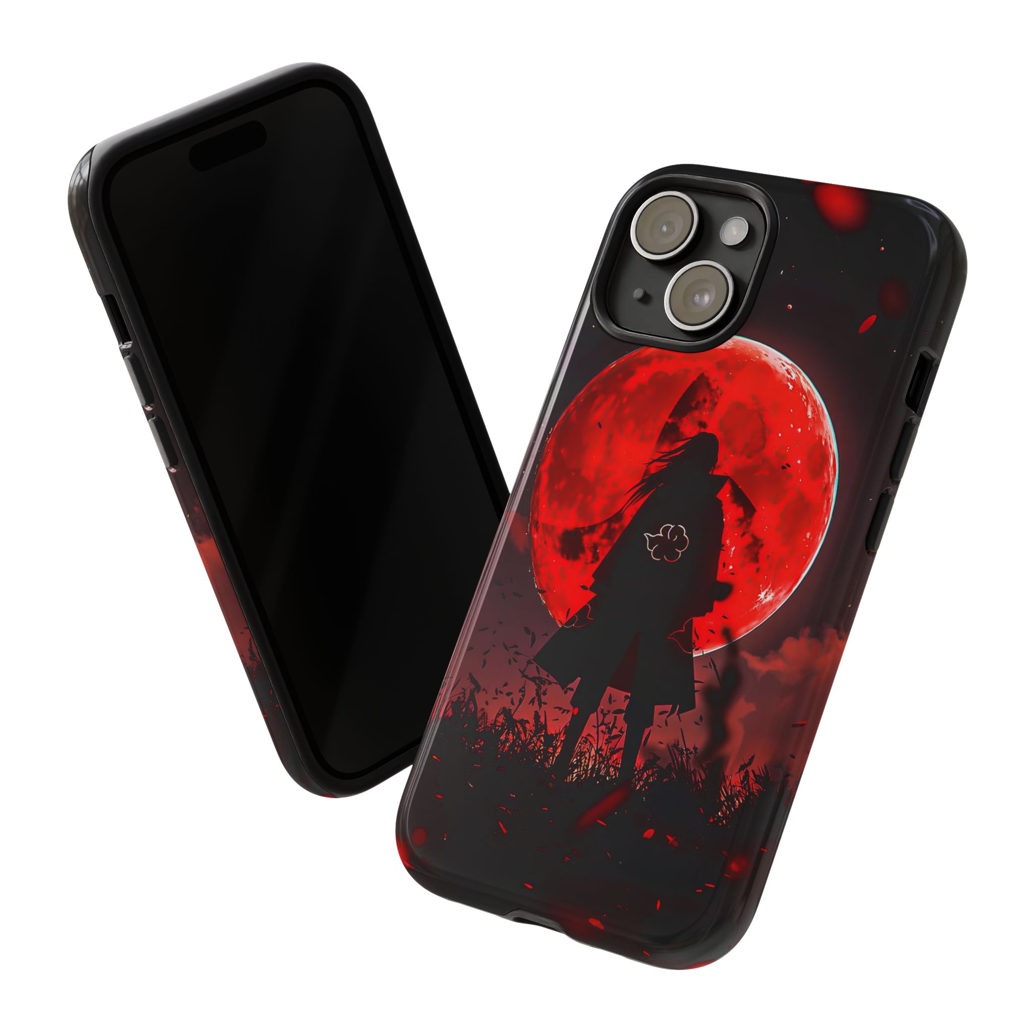 Itachi Red Moon Anime Inspired Tough Phone Cases - printed case design