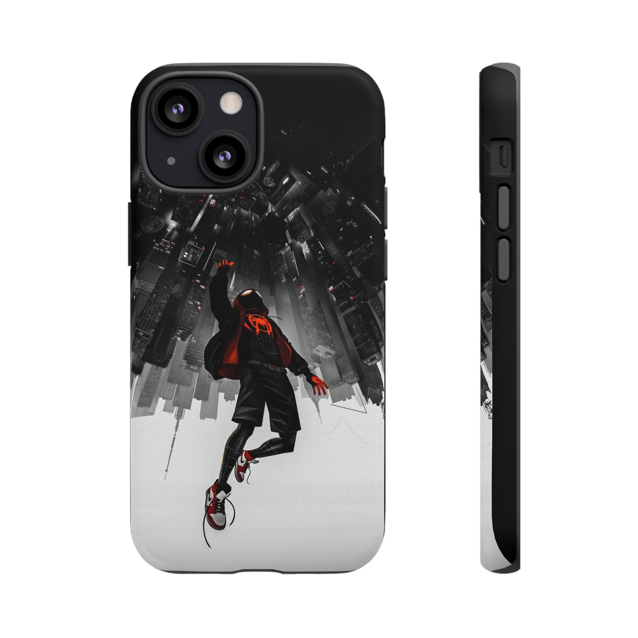 Mile Morale Spider Inspired Tough Cases - detailed case artwork