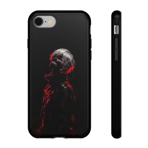 Tokyo Ghoul Kaneki phone case showcasing vibrant character design