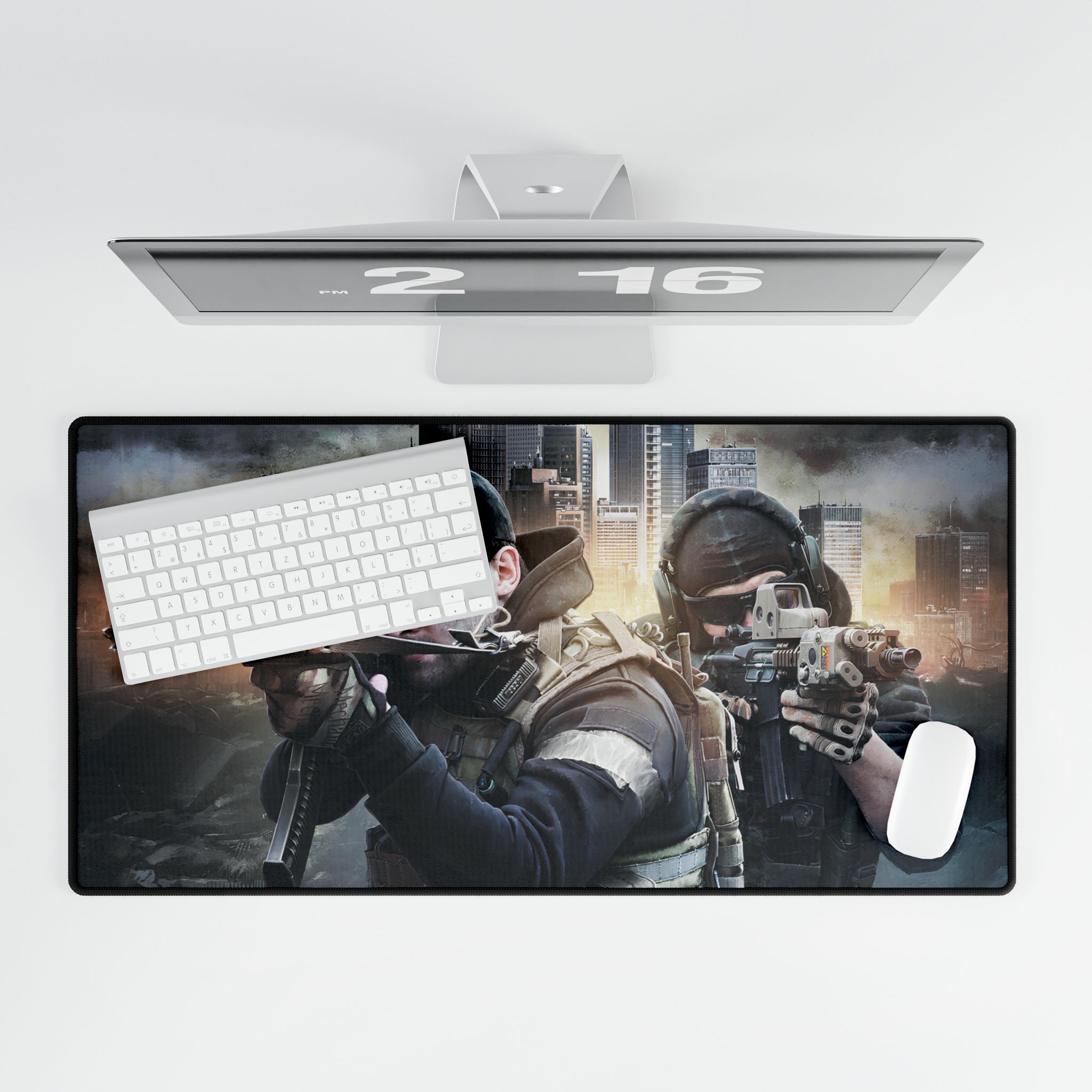 Escape From Tarkov desk mat showcasing detailed graphics