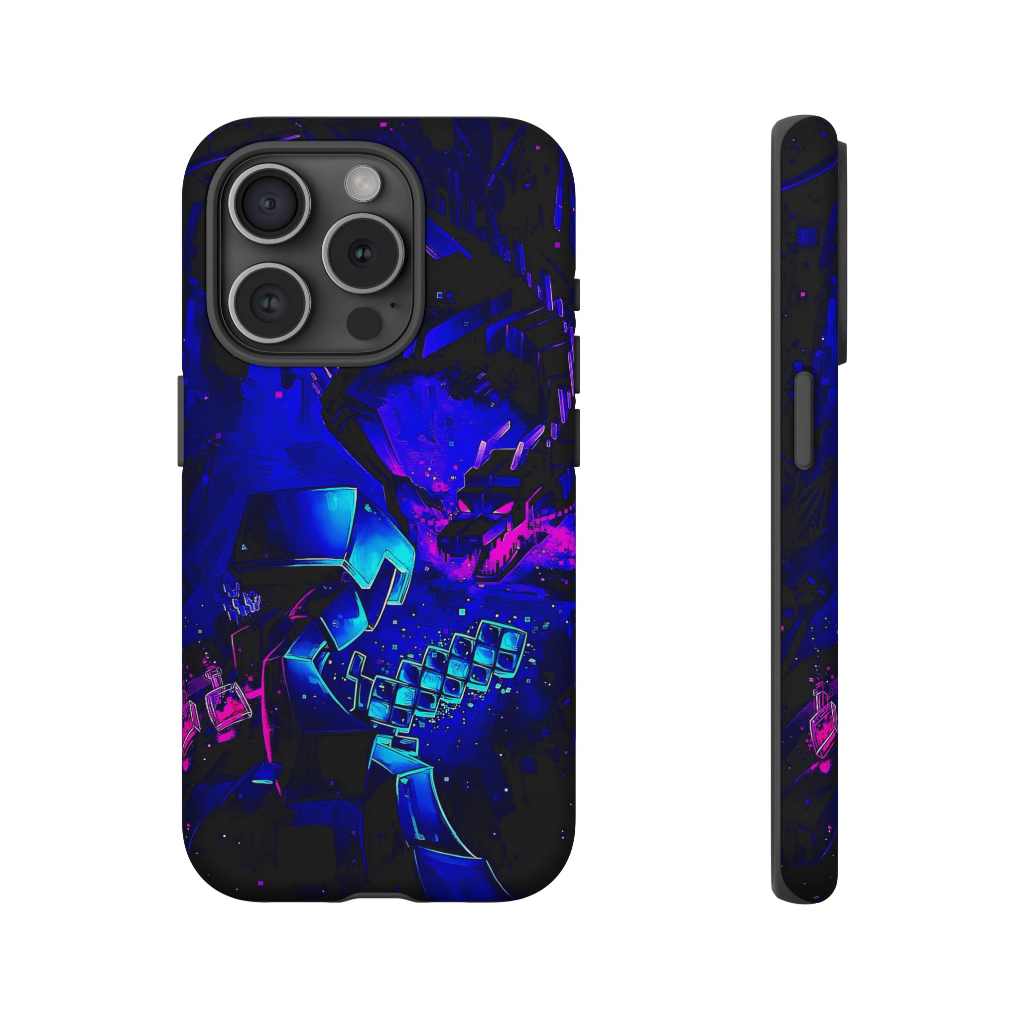 Minecraft End Dragon Fight Inspired Tough Cases - phone case for all models