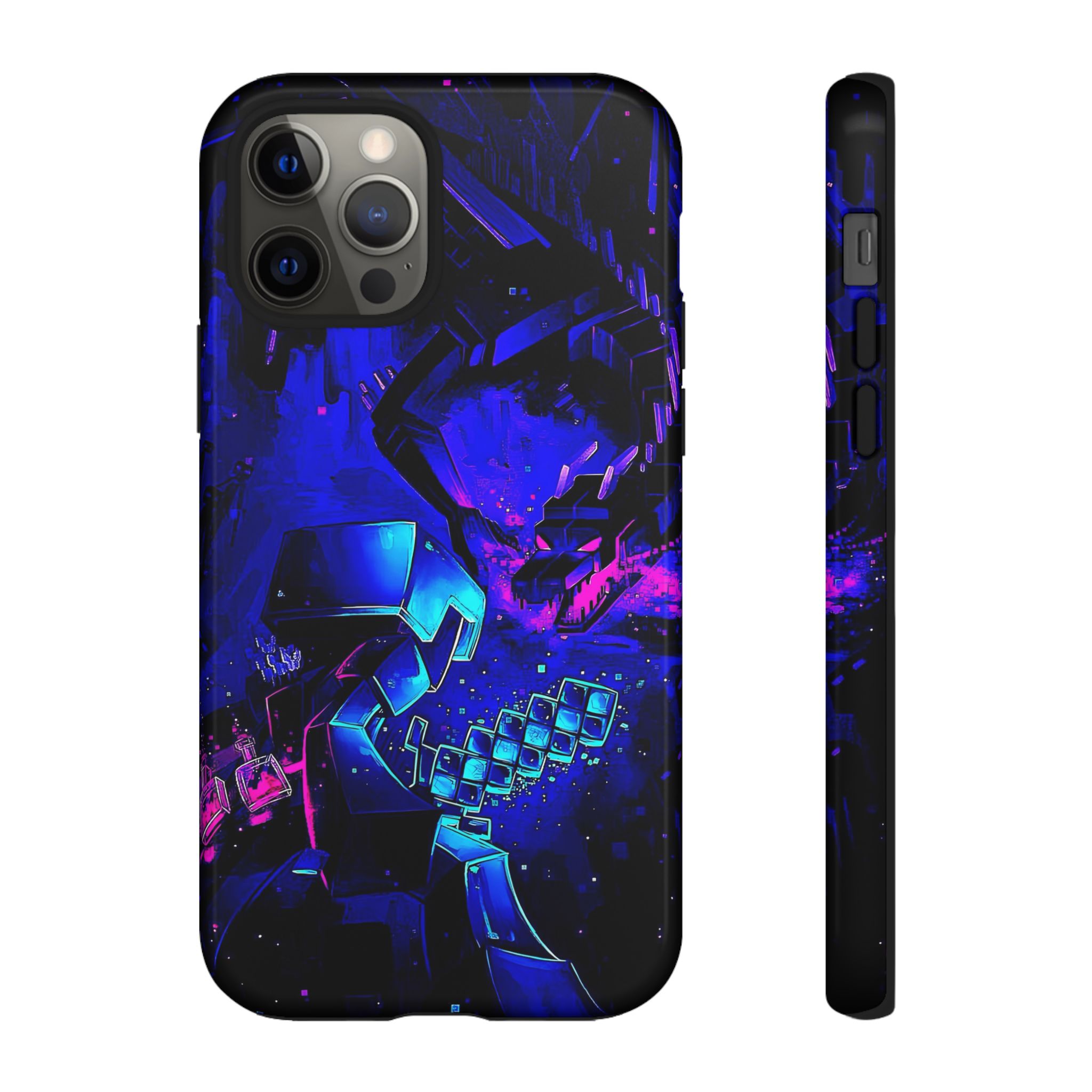 Minecraft End Dragon Fight Inspired Tough Cases - bold design phone case