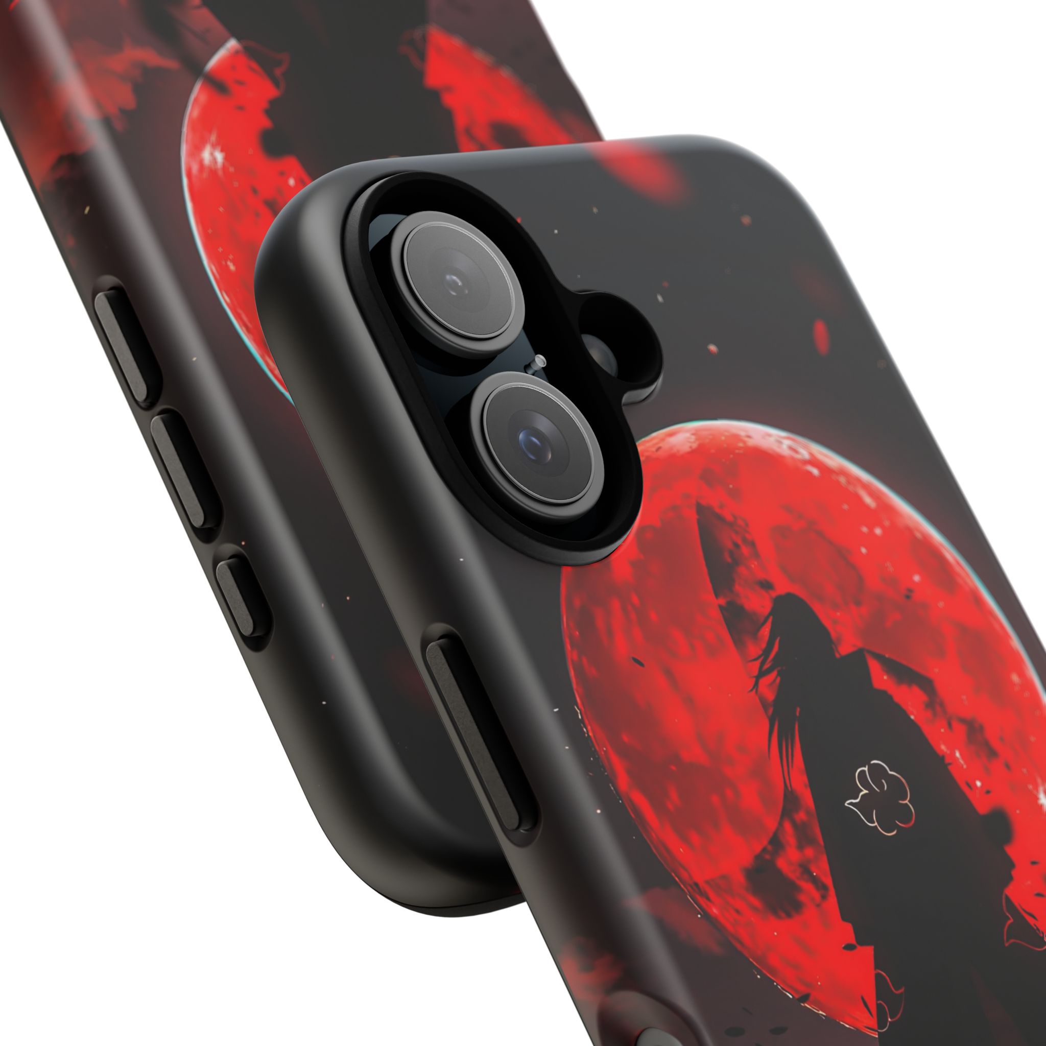 Itachi Red Moon Anime Inspired Tough Phone Cases - case back design view