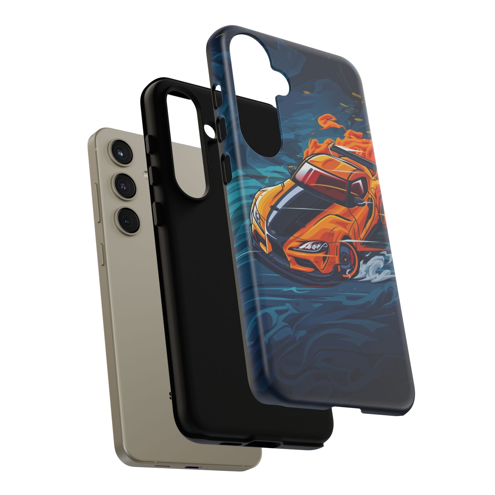 Car Lover Supra Inspired Tough Cases - phone case rear design