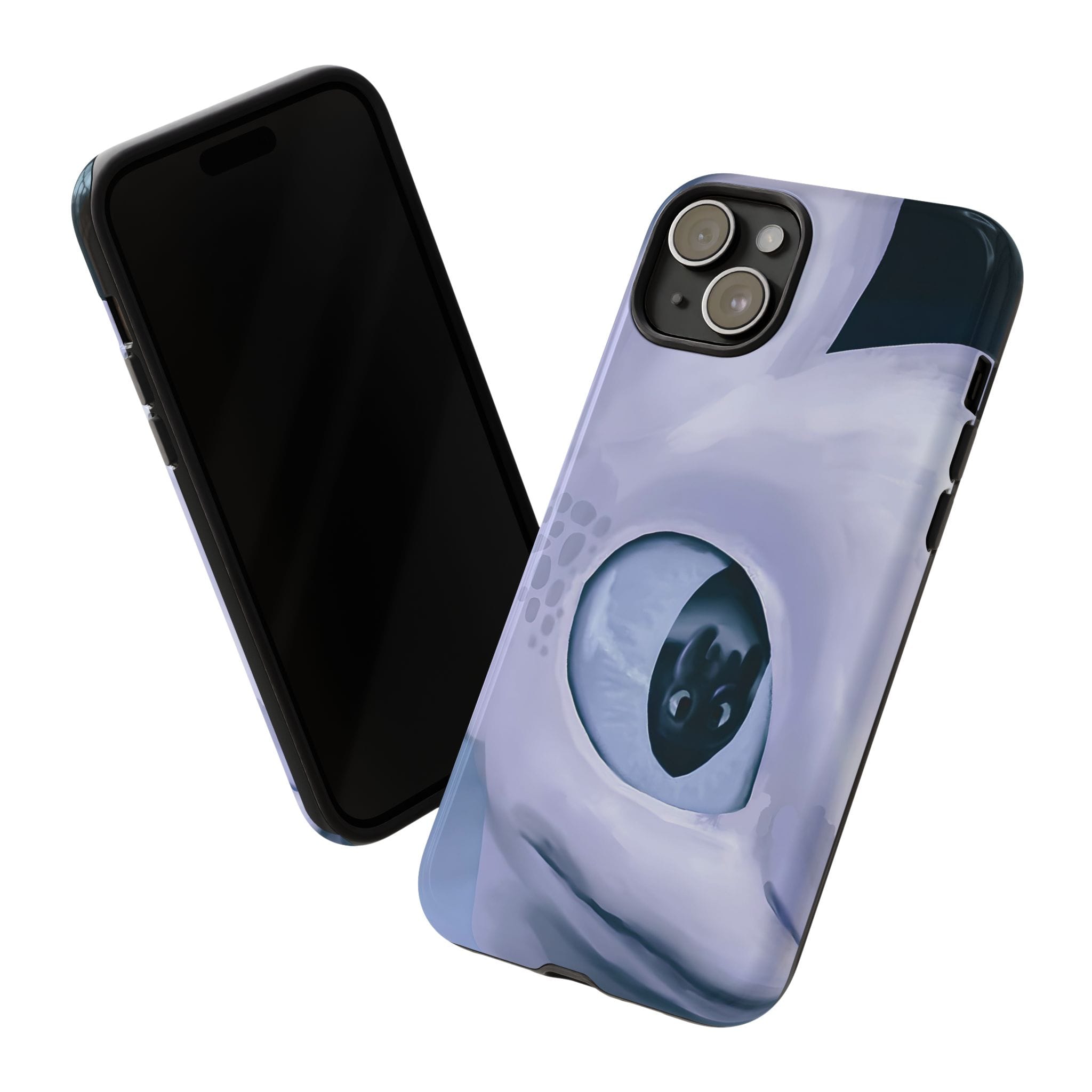 HTTYD: Light Fury in Love Inspired Tough Cases - Valentine's Day Couple Gifts - modern phone case style