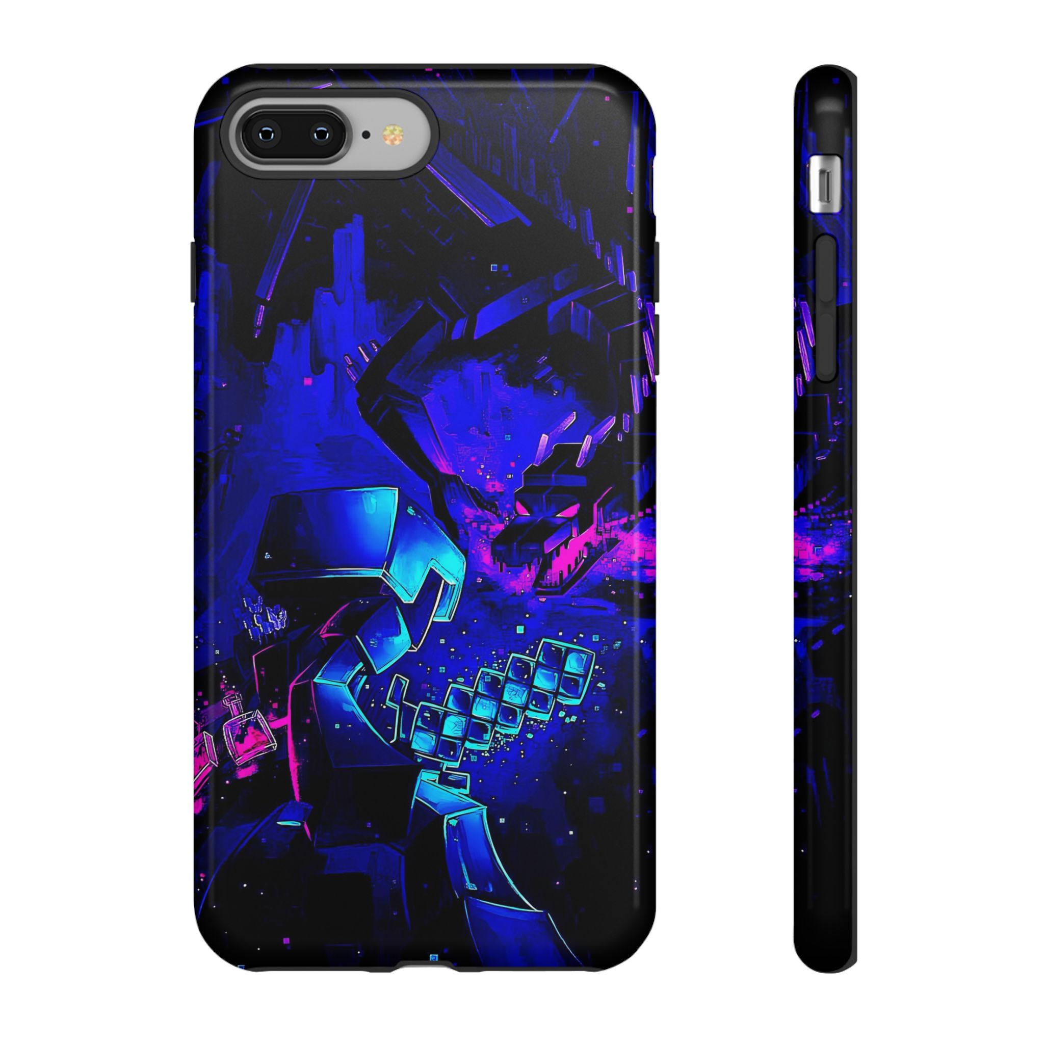Minecraft End Dragon design on a sleek, glossy phone case