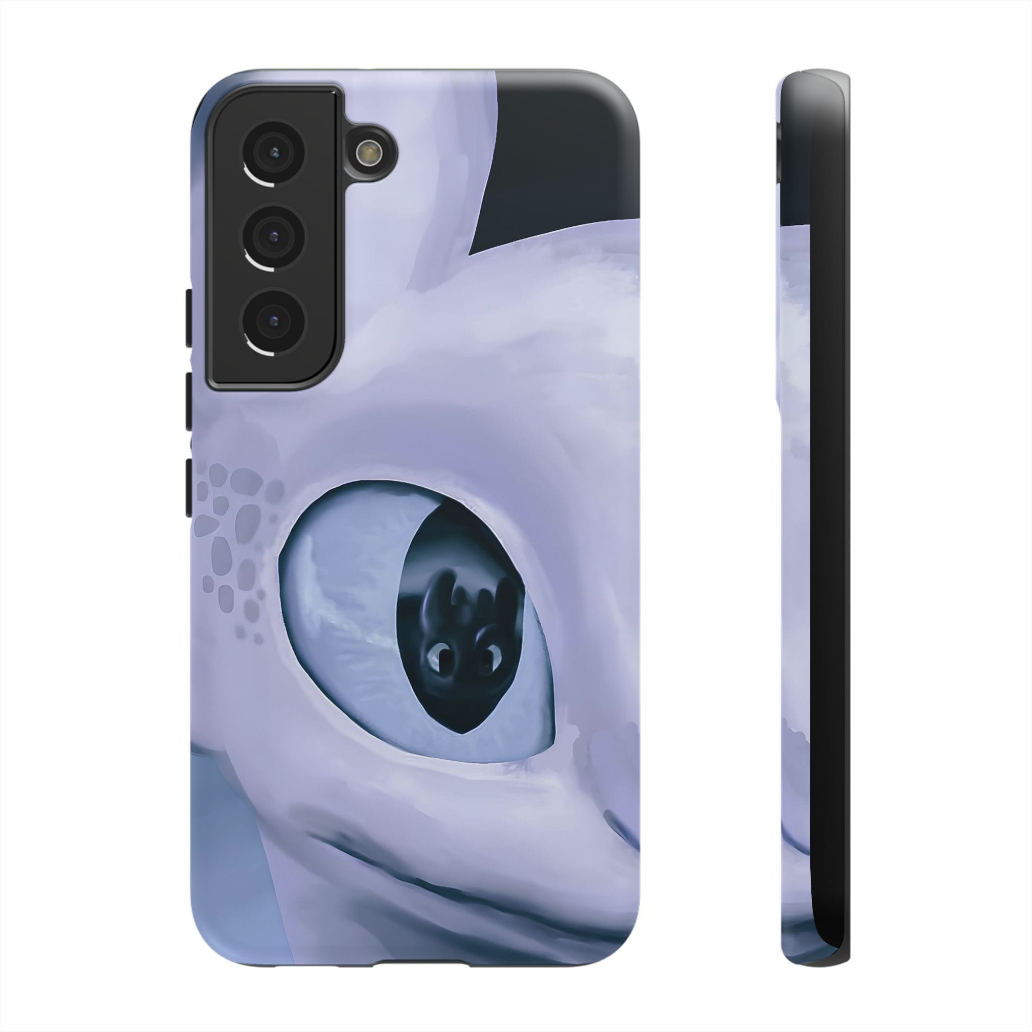 HTTYD: Light Fury in Love Inspired Tough Cases - Valentine's Day Couple Gifts - case side view detail