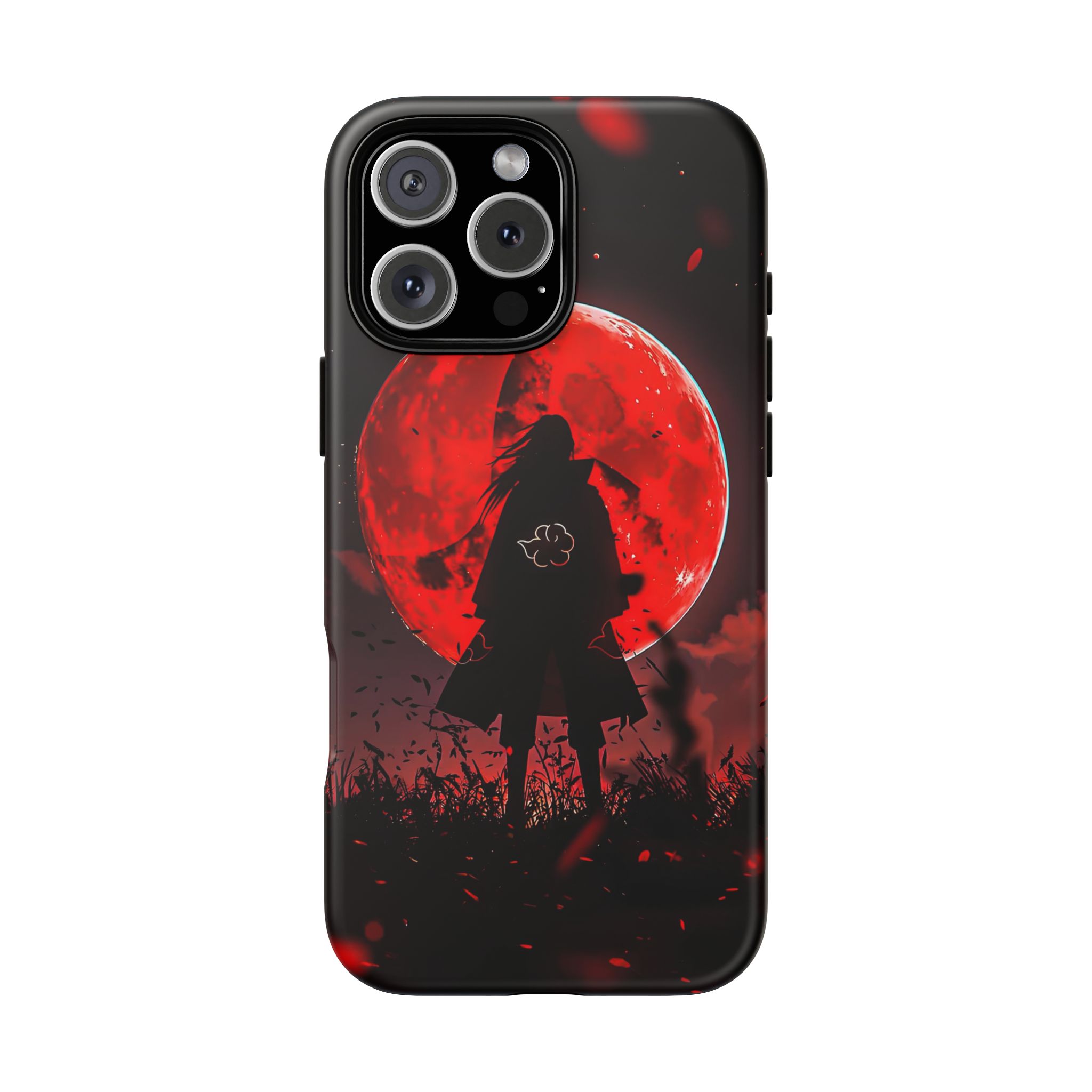 Itachi Red Moon Anime Inspired Tough Phone Cases - detailed case artwork