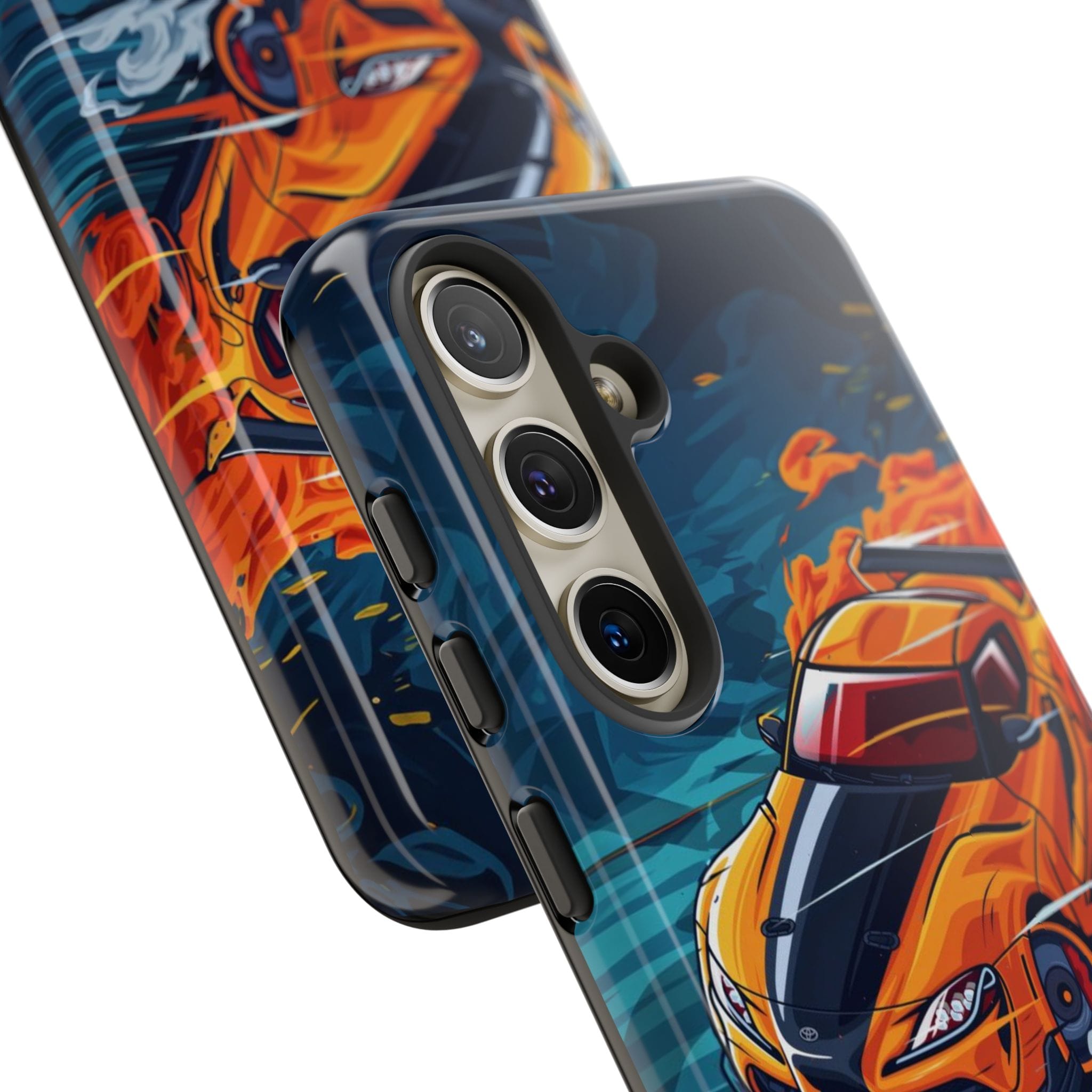 Car Lover Supra Inspired Tough Cases - slim fit case mockup