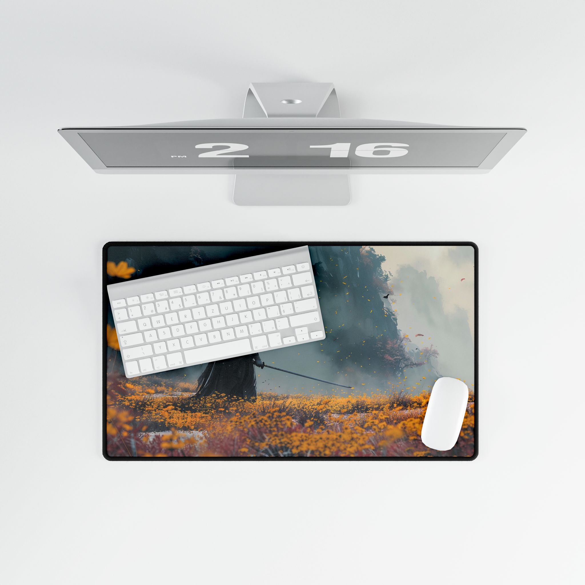 Ghost of Yotei Inspired Desk Mat | Gaming Mouse Pad | Anime Mouse Pad | Perfect Desk Accessory - stylish phone case option