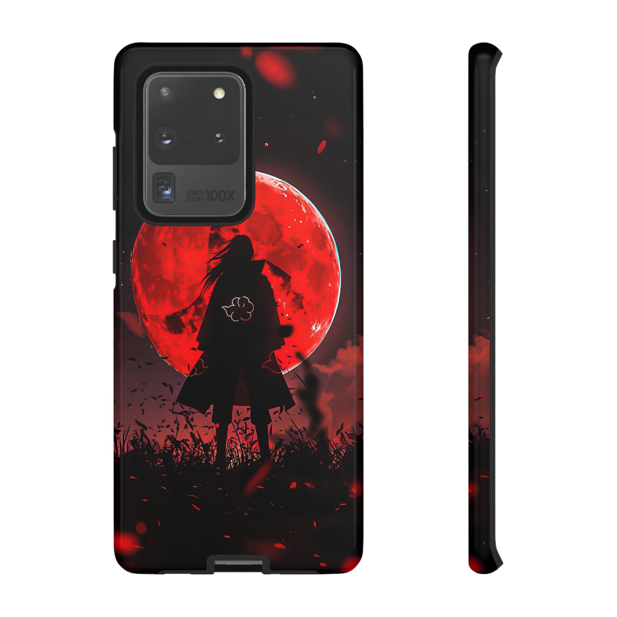 Itachi Red Moon Anime Inspired Tough Phone Cases - case side view detail
