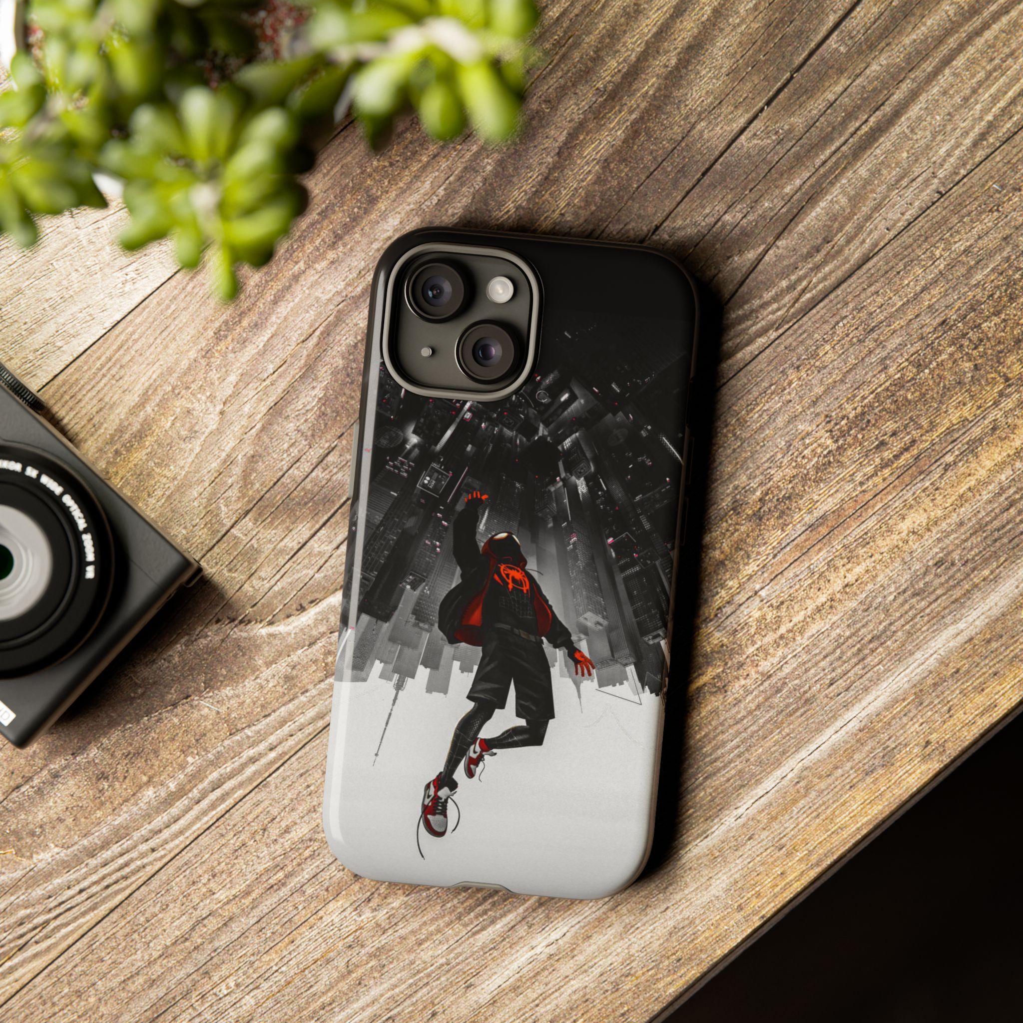 Mile Morale Spider Inspired Tough Cases - case side view detail