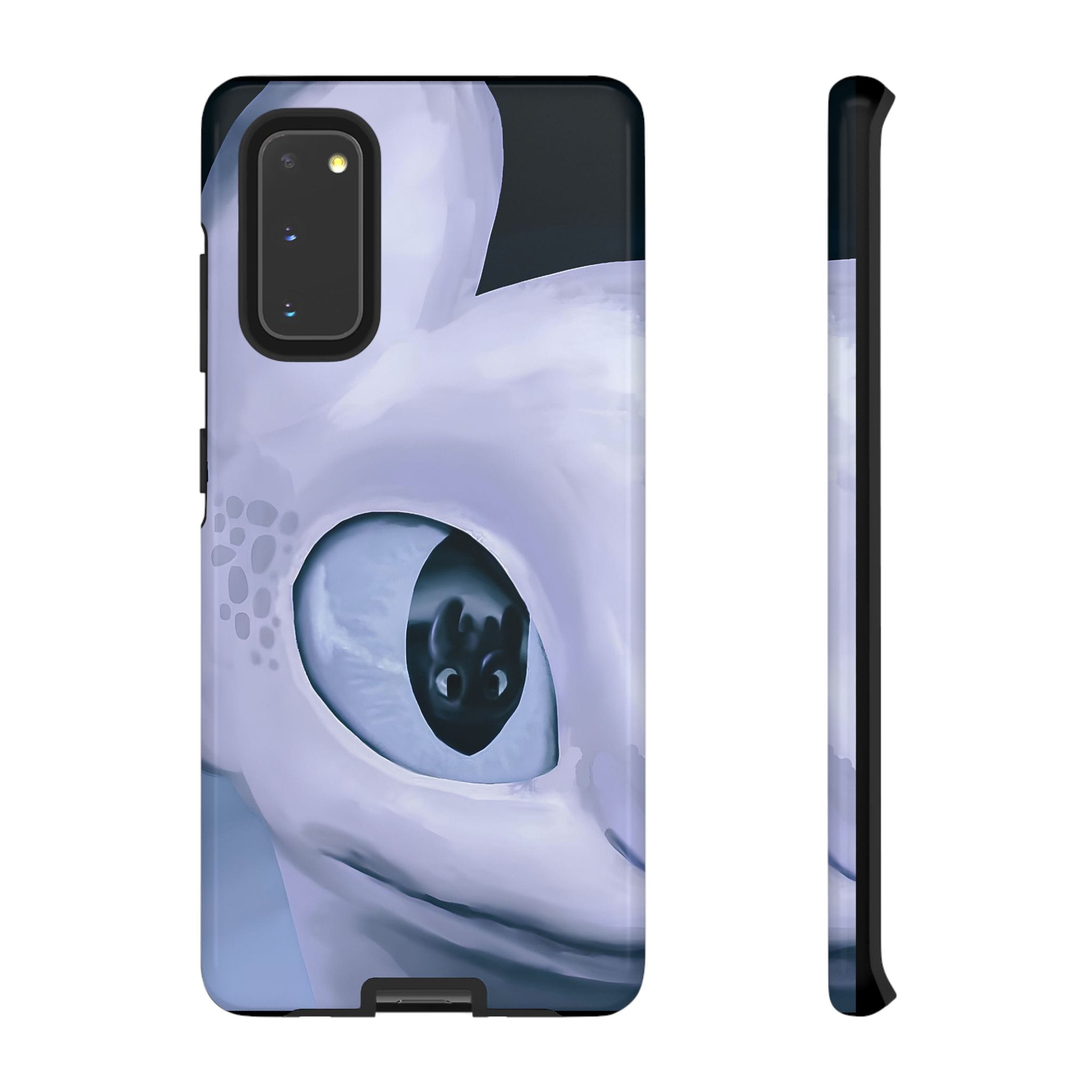 HTTYD: Light Fury in Love Inspired Tough Cases - Valentine's Day Couple Gifts - case side view detail