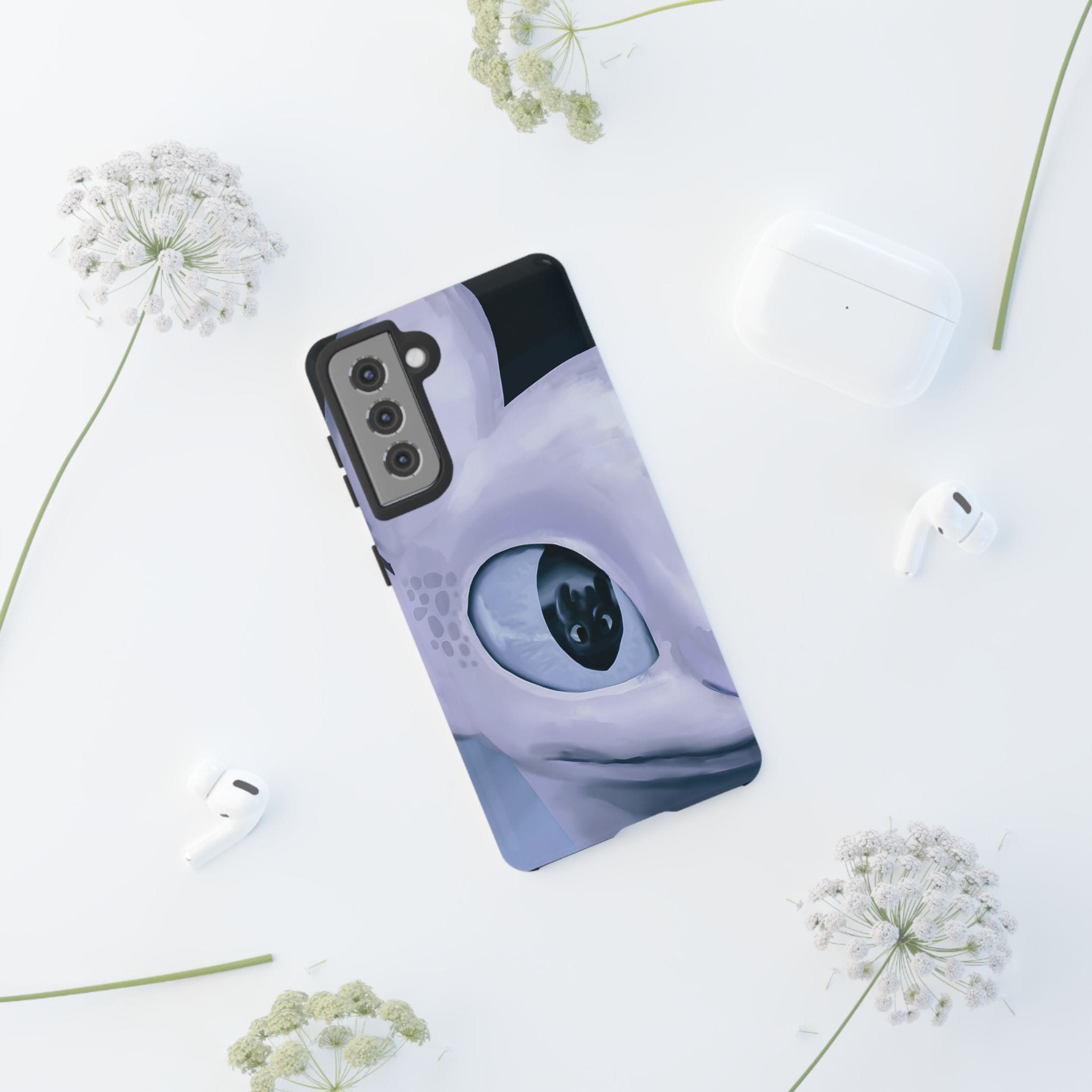 HTTYD: Light Fury in Love Inspired Tough Cases - Valentine's Day Couple Gifts - phone case rear design