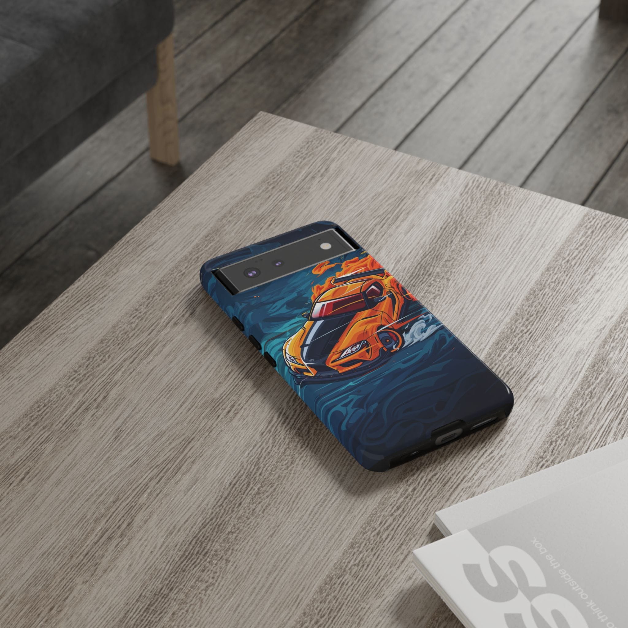 Car Lover Supra Inspired Tough Cases - slim fit case mockup