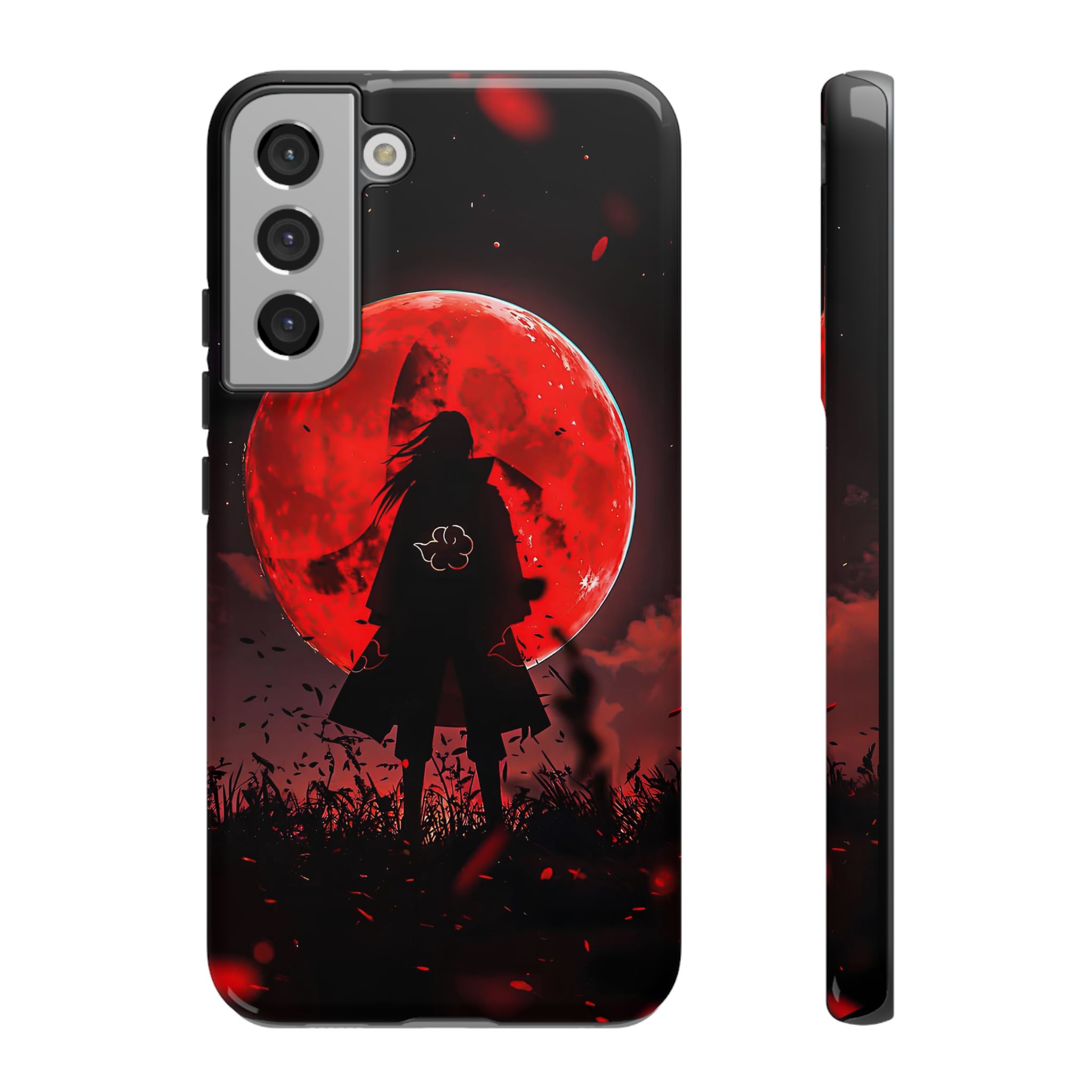 Itachi Red Moon Anime Inspired Tough Phone Cases - premium case detail