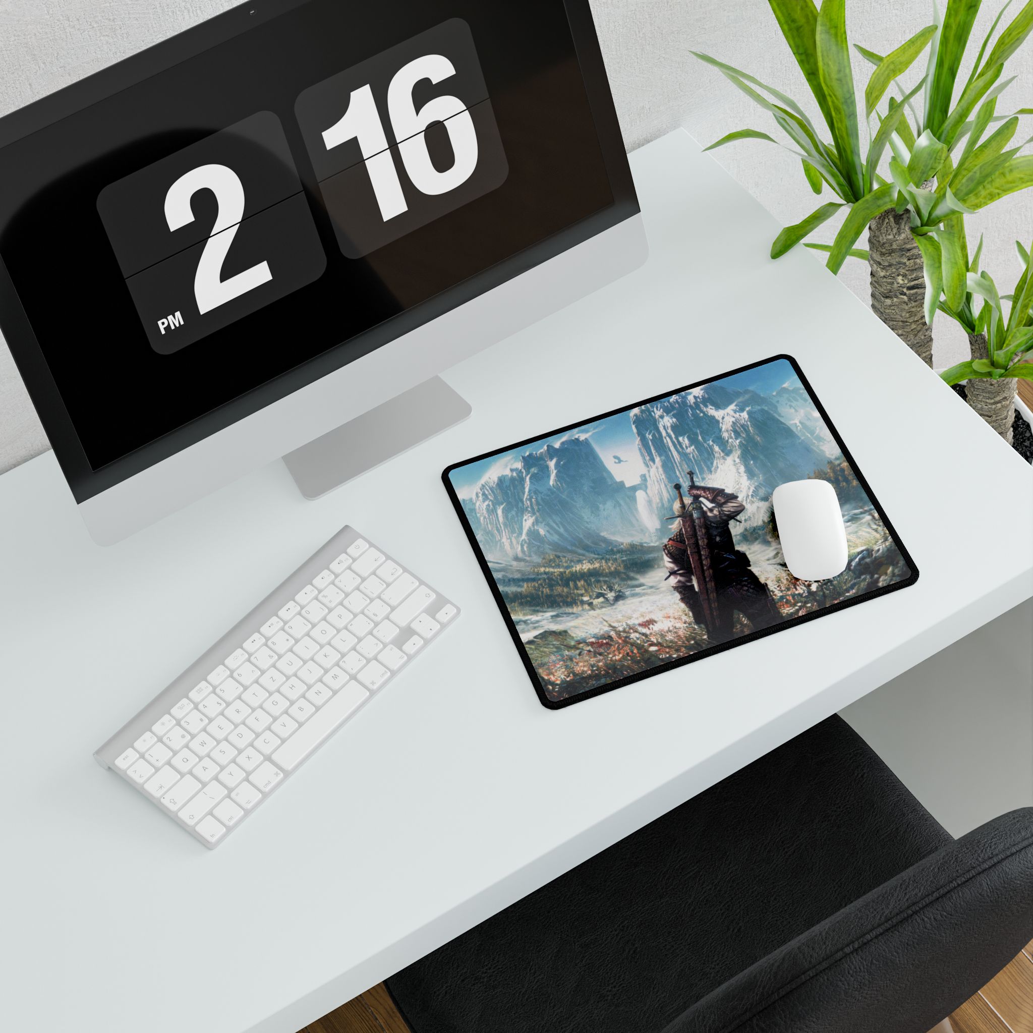 The Witcher 3 Inspired Desk Mat | Gaming Mouse Pad | The Witcher Mouse Pad | Perfect Desk Accessory - tough case front view