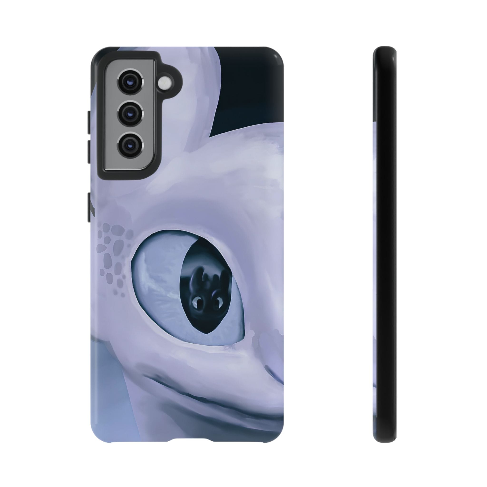HTTYD: Light Fury in Love Inspired Tough Cases - Valentine's Day Couple Gifts - case side view detail