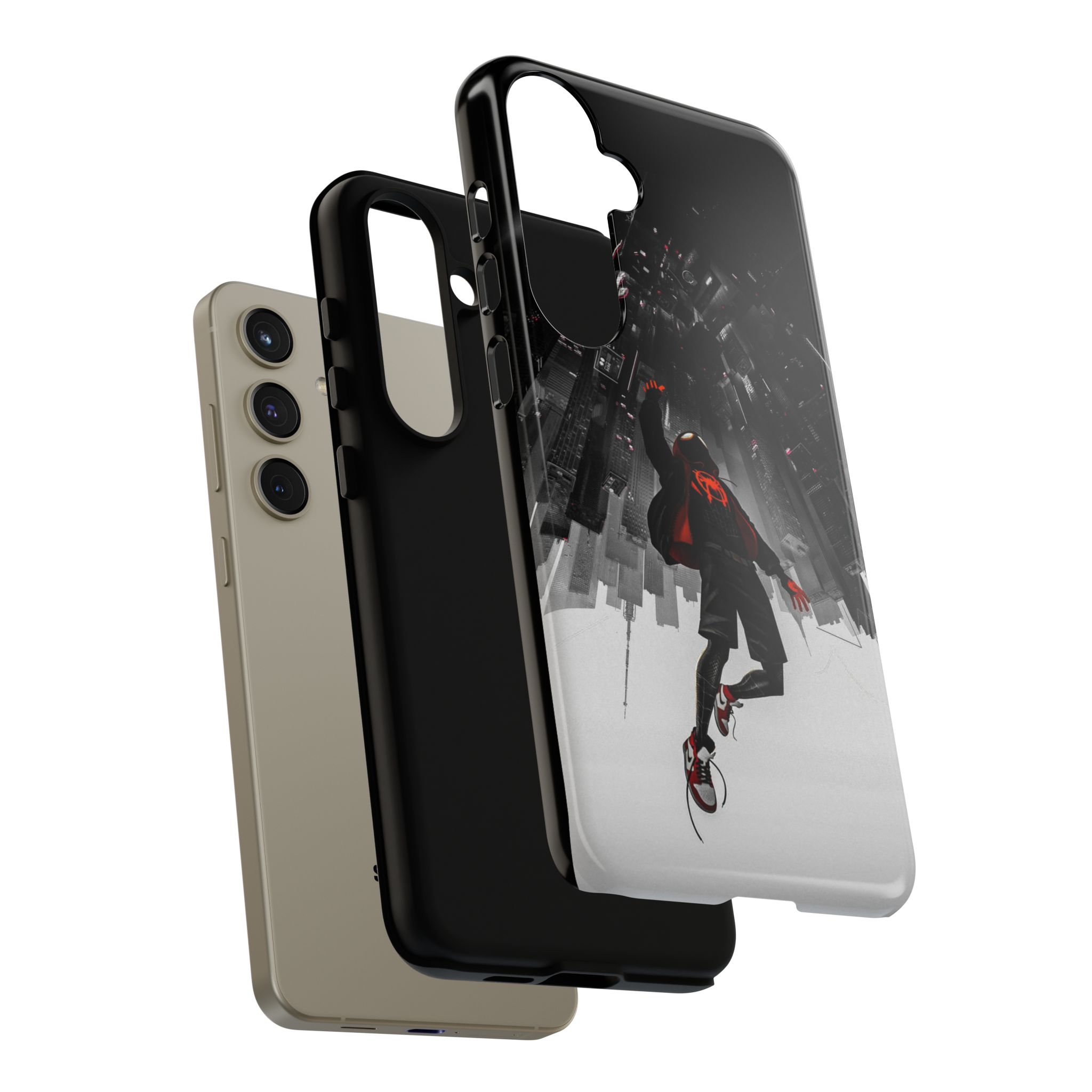 Mile Morale Spider Inspired Tough Cases - graphic design phone case