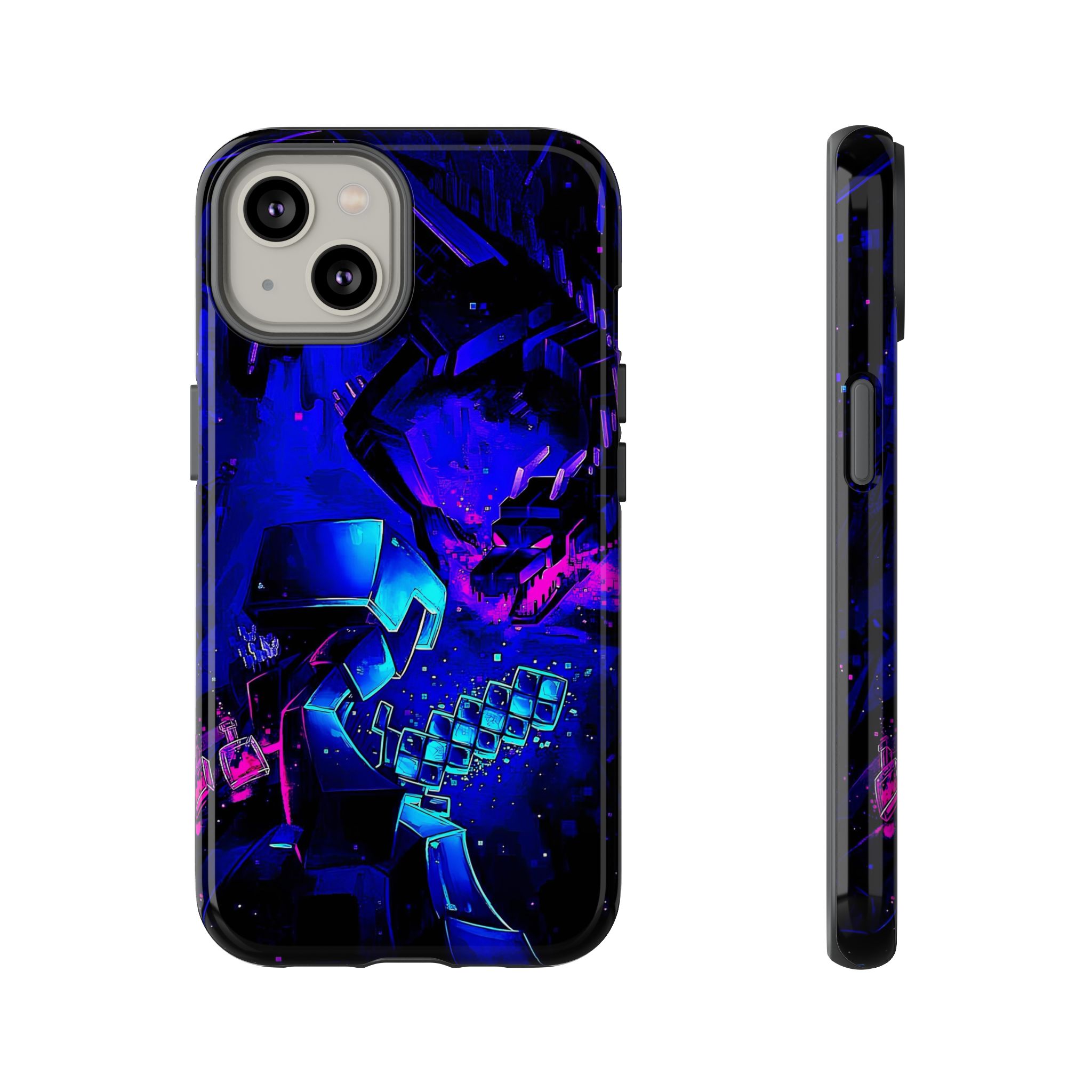 Minecraft End Dragon Fight Inspired Tough Cases - bold design phone case