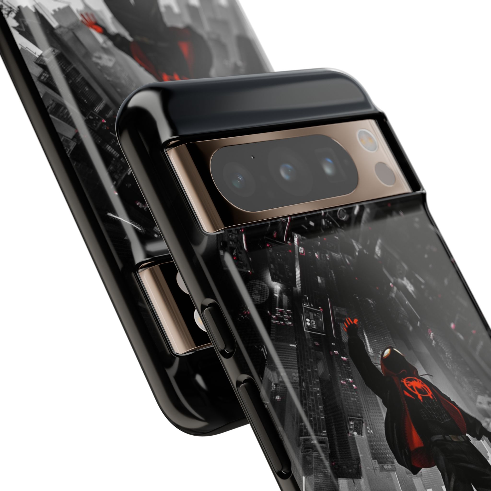 Mile Morale Spider Inspired Tough Cases - slim fit case mockup